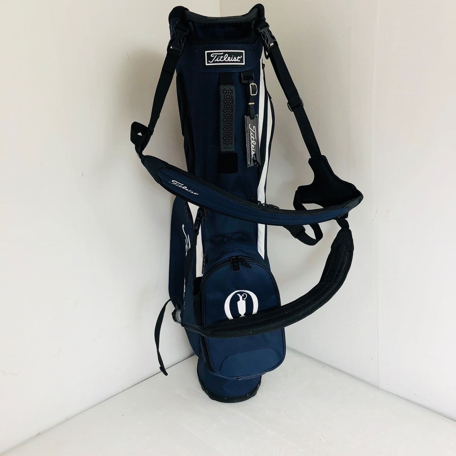 美品 Titleist タイトリスト 7.5型 スタンド ネイビー キャディバッグ