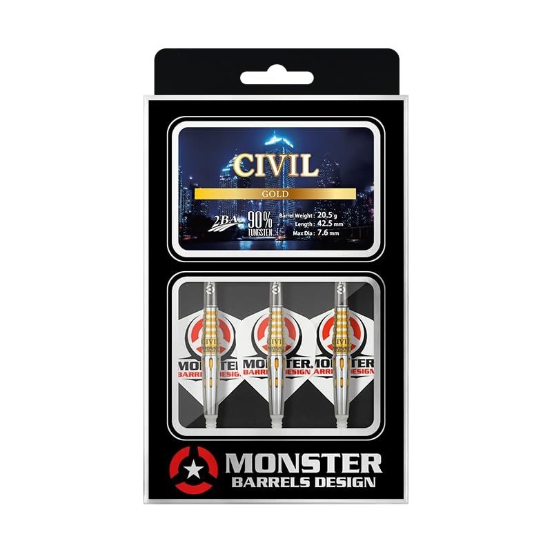  モンスターダーツ シビル ゴールド 20.5g タングステン90% CIVIL GOLD カードゲーム ダーツ パズル ボードゲーム