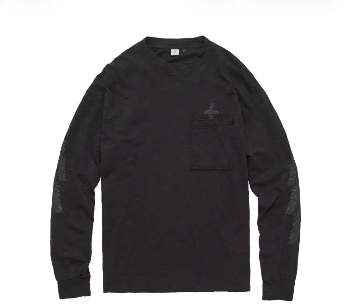 3 POLYTERU 1011 フェザー ロング スリーブ Tシャツ ブラック