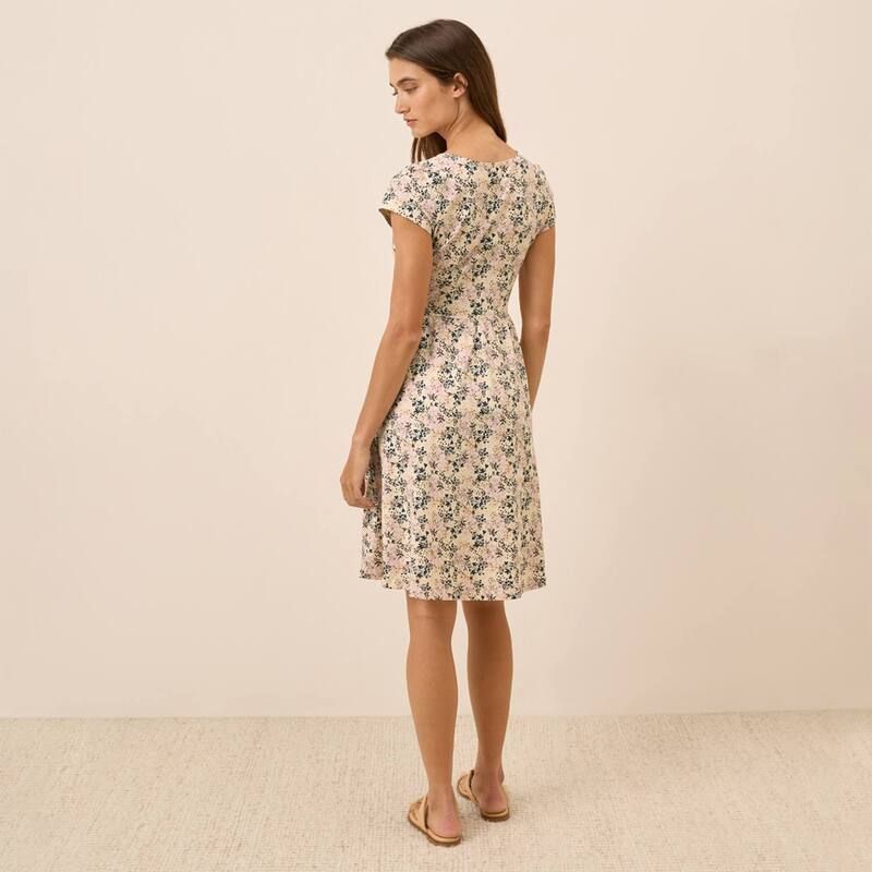 Pact Fit Flare Crossover Dress Midnight Garden