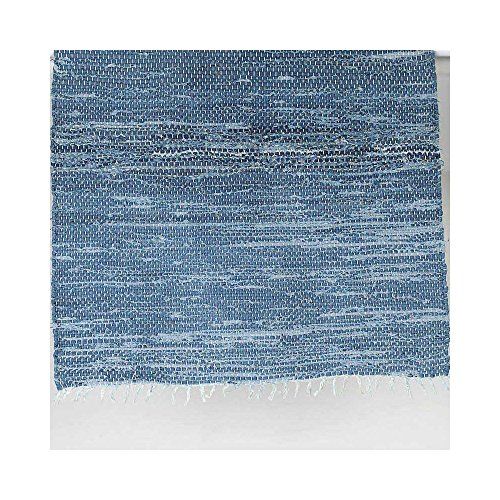 新品 ダルトン(Dulton) インテリア雑貨 デニム フロア ラグ 縦1000×横1500mm DENIM FLOOR RUG -S A659-602DBL ホワイト