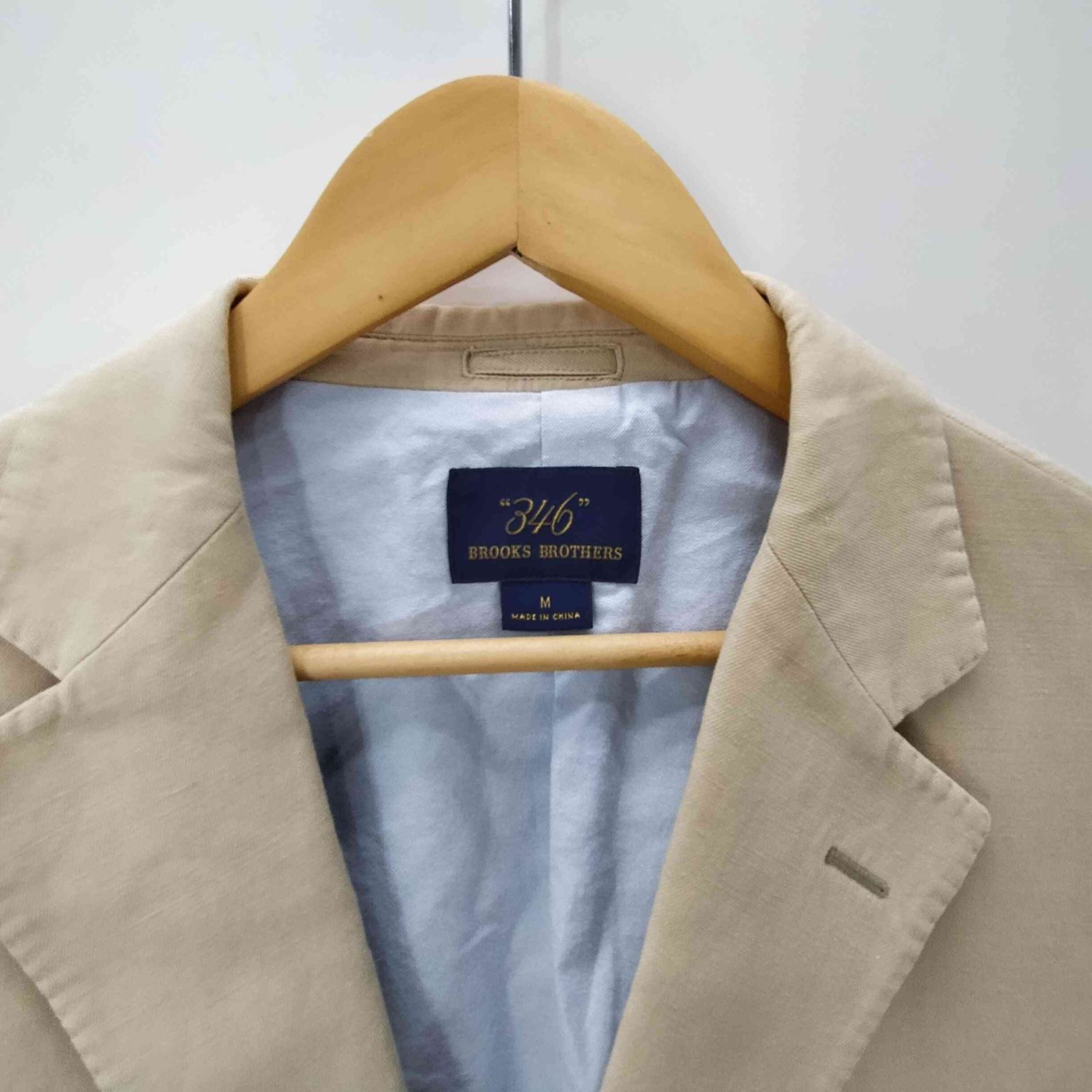 ブルックスブラザーズ 346 BROOKS BROTHERS 裏地背抜き コットン 