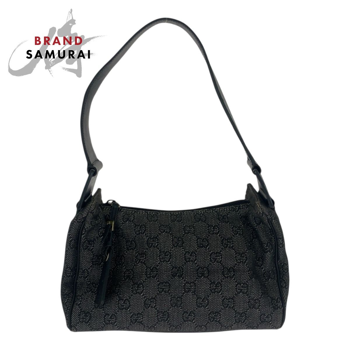 GUCCI グッチ グレー ブラック 黒 GGキャンバス/レザー 92699 