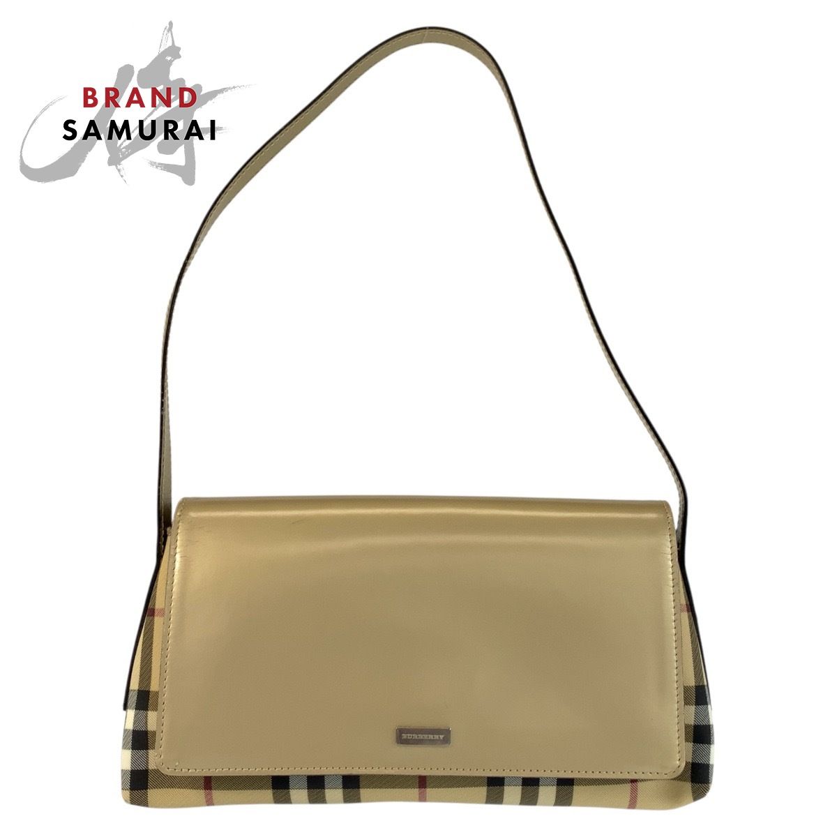美品 BURBERRY ショルダーバッグ レザー チェック 【公式通販】