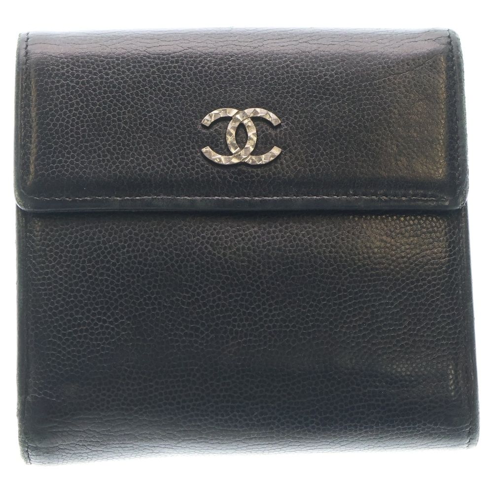 CHANEL (シャネル) ココマーク 三つ折り財布 コンパクト