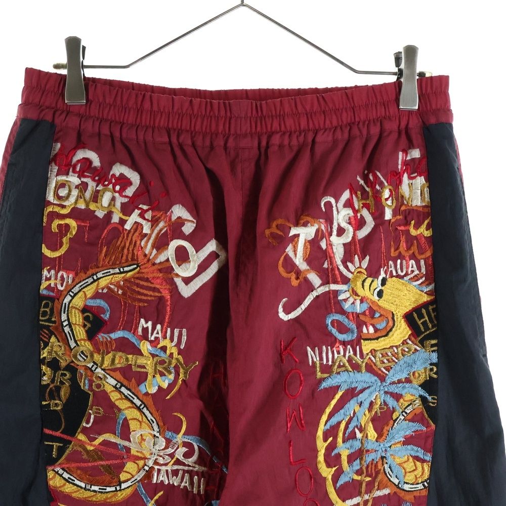 doublet (ダブレット) BREAK UP EMBROIDERY TRACK PANT フロント刺繍
