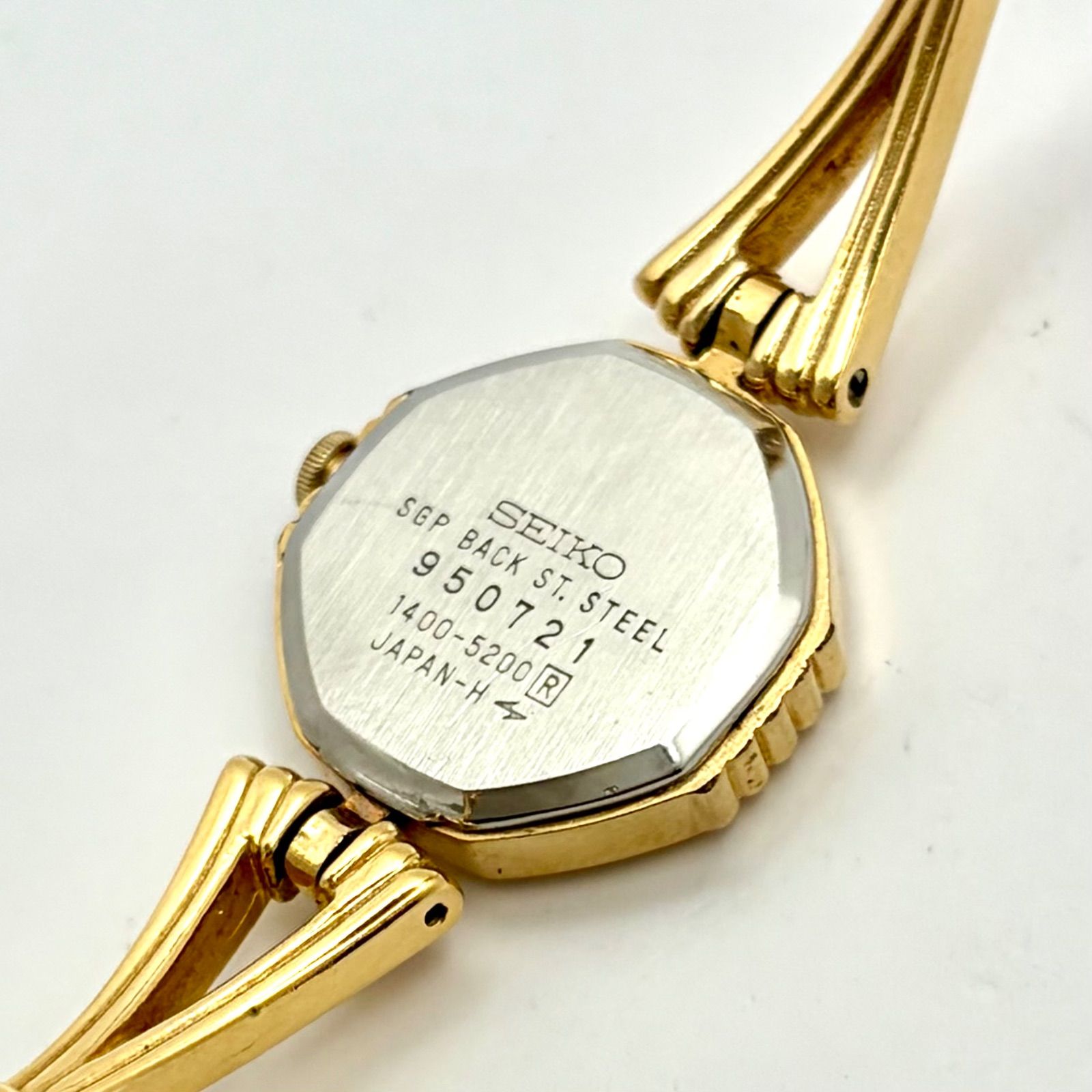 新品電池】SEIKO セイコー レディース 腕時計 ゴールド オクタゴン