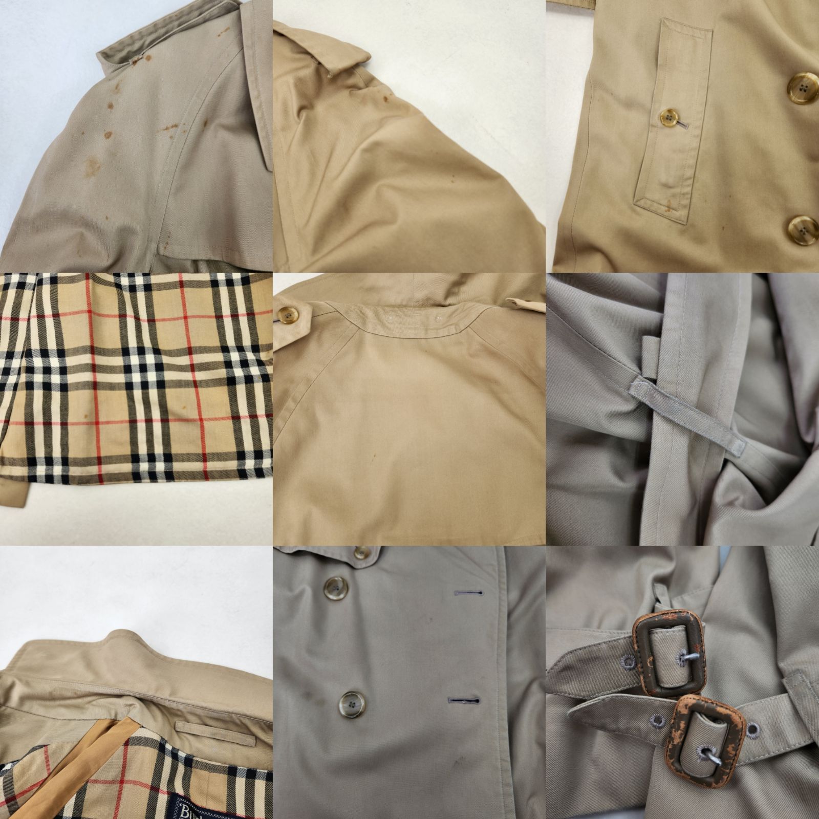 Burberryトレンチコート　イングランド製　vintage BURBERRY トレンチコート バーバリーズ イングランド製 英国製