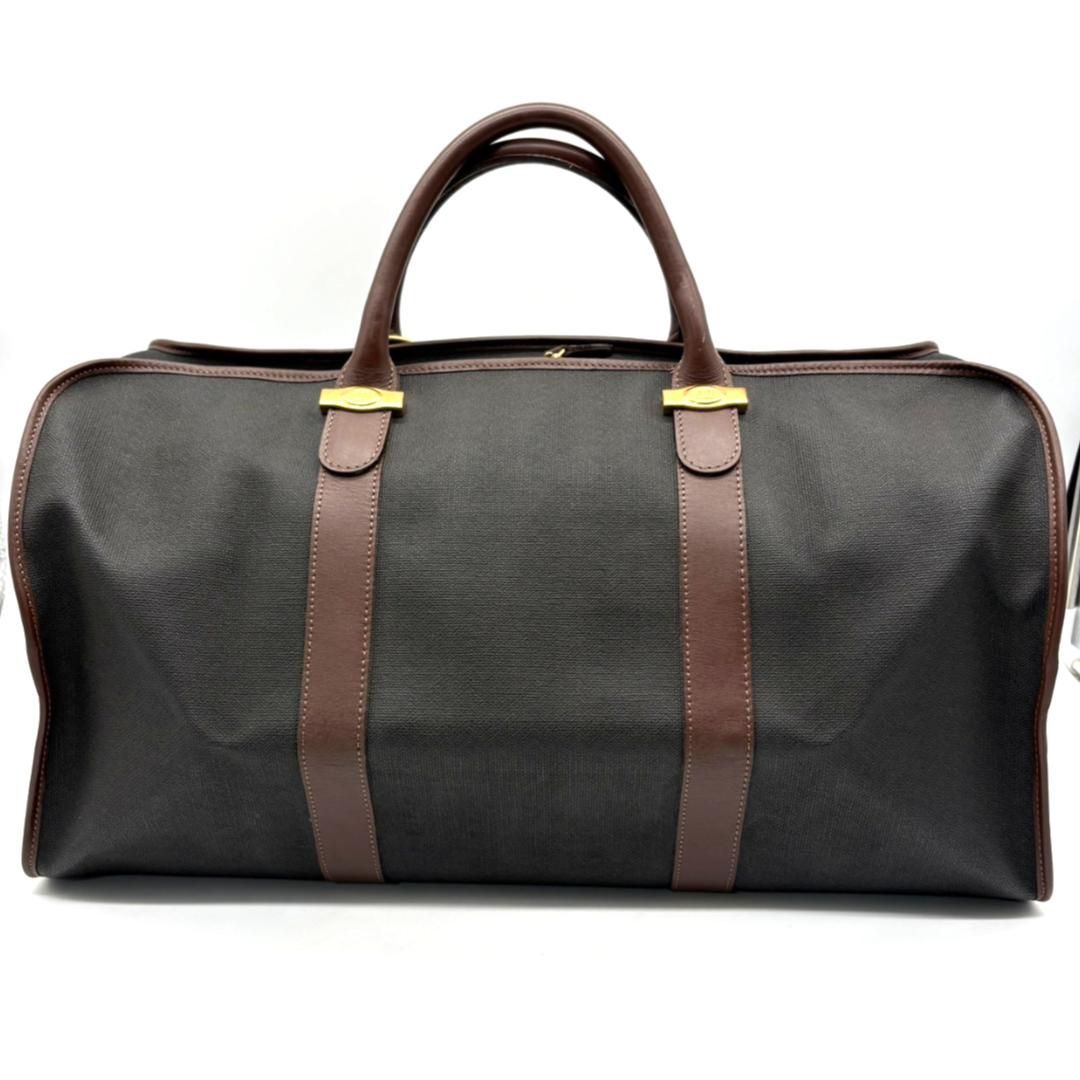 Dunhill ダンヒル PVC×レザー ボストンバッグ 大容量 旅行バッグ