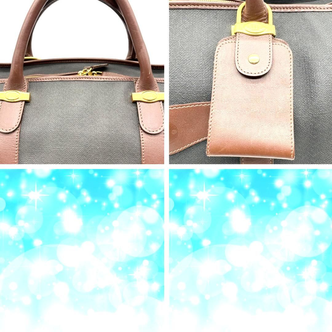 Dunhill ダンヒル PVC×レザー ボストンバッグ 大容量 旅行バッグ