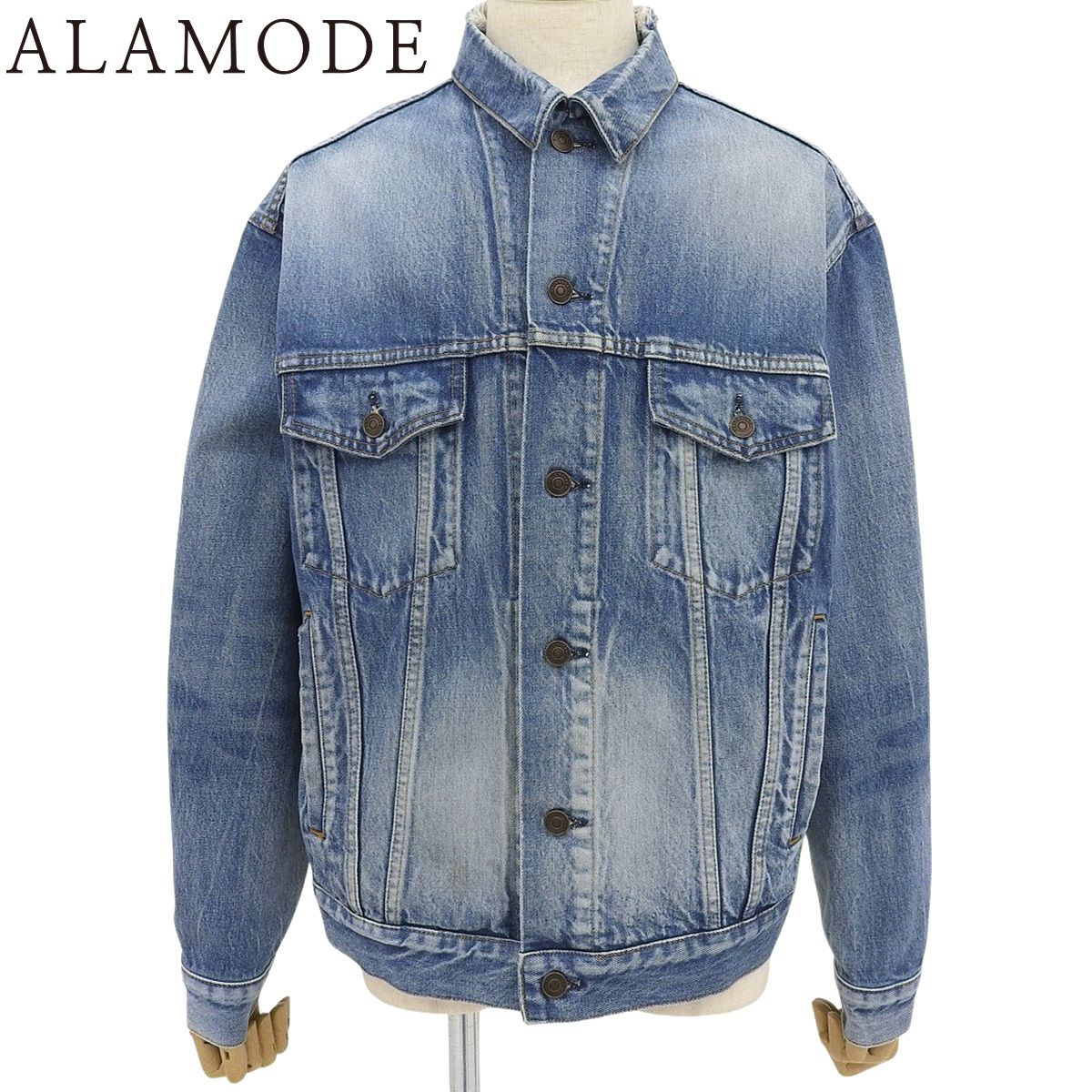BALENCIAGA(バレンシアガ) デニムジャケット コート/ジャケット 2018年 アパレル ファッション アウター Gジャン 34 コットン ブルー青 529177 メンズ 40802177800【中古】【アラモード】 BALENCIAGA(バレンシアガ) デニムジャケット コート/ジャケット 2018年