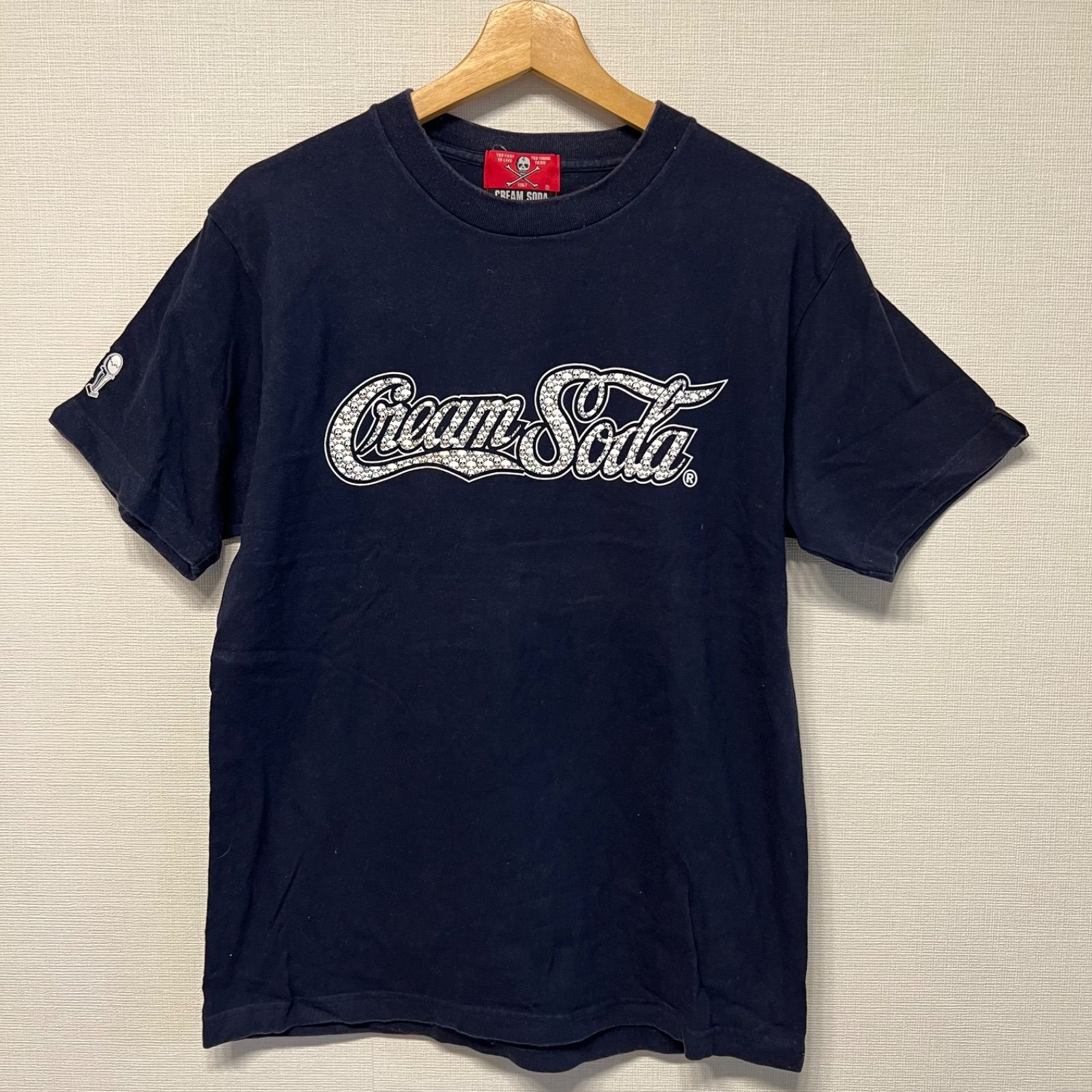 w^)b CREAM SODA クリームソーダ 40周年記念 半袖Tシャツ ロックT