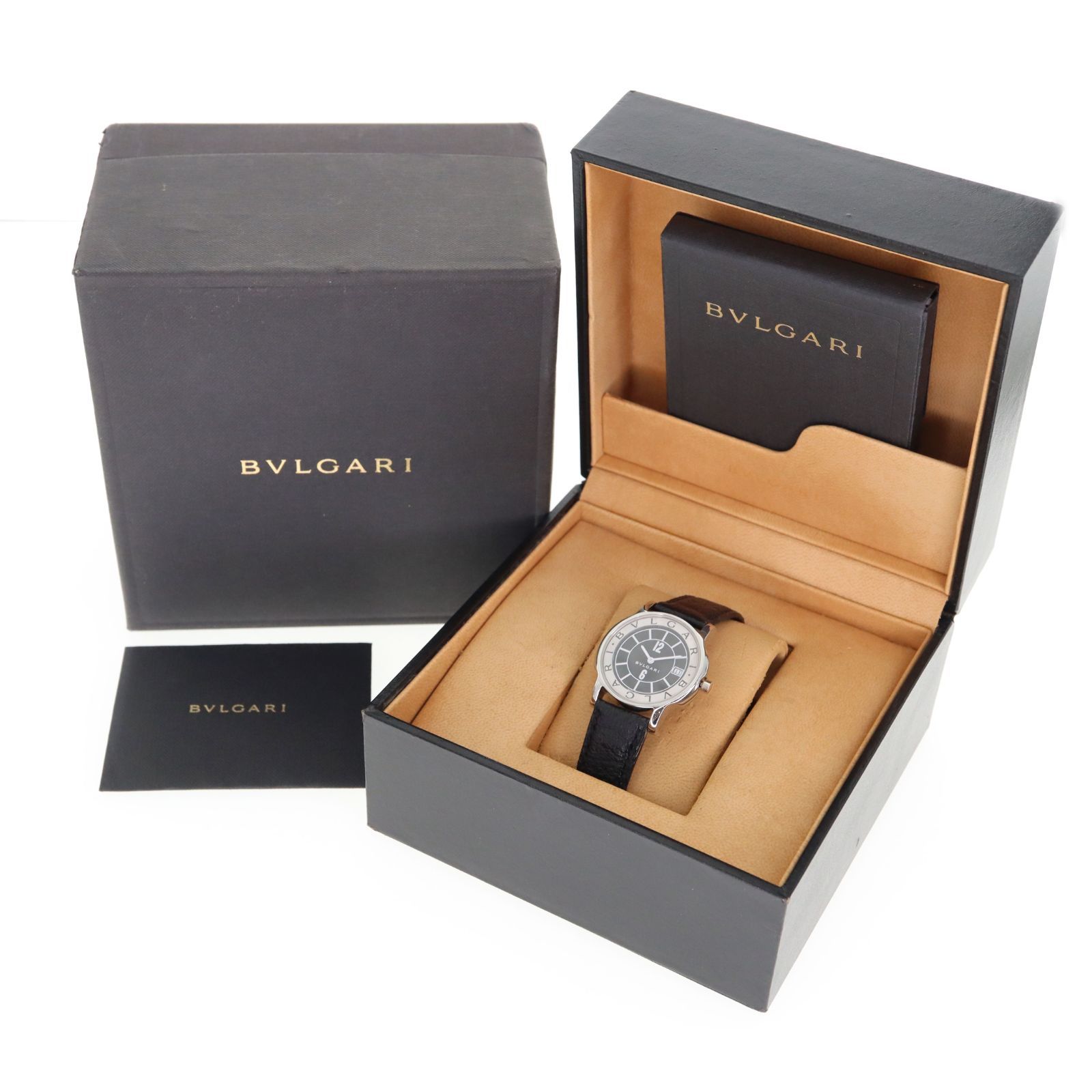 中古】BVLGARI ブルガリ ST35S ソロテンポ クオーツ レディース メンズ