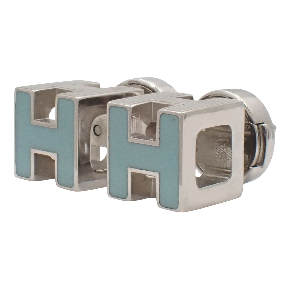 HERMES(エルメス) カージュ ド アッシュ Hキューブ ピアス メタル 