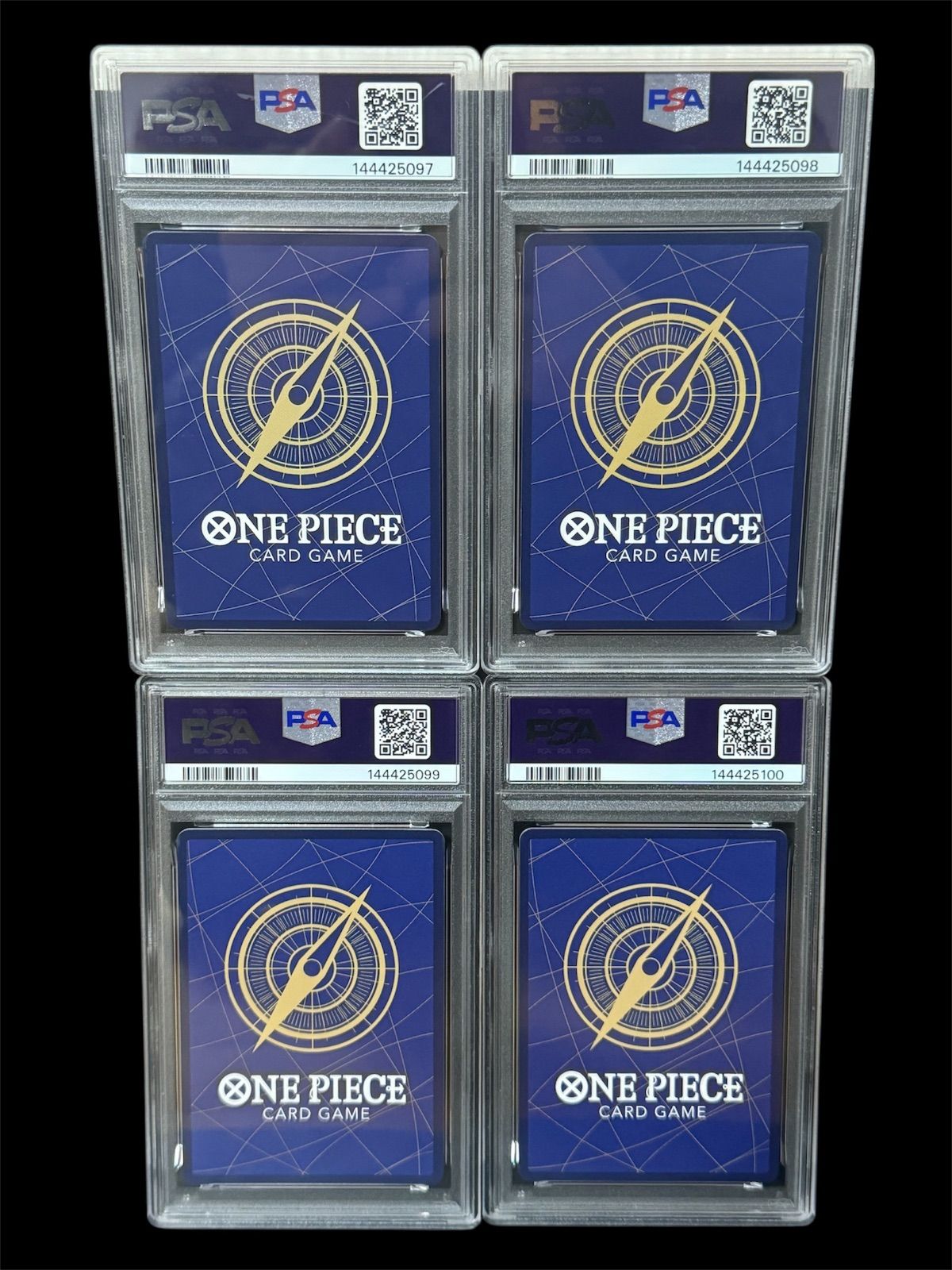 PSA10 手配書 4連番 ルフィ OP13-118 エース OP13-119 サボ OP13-120