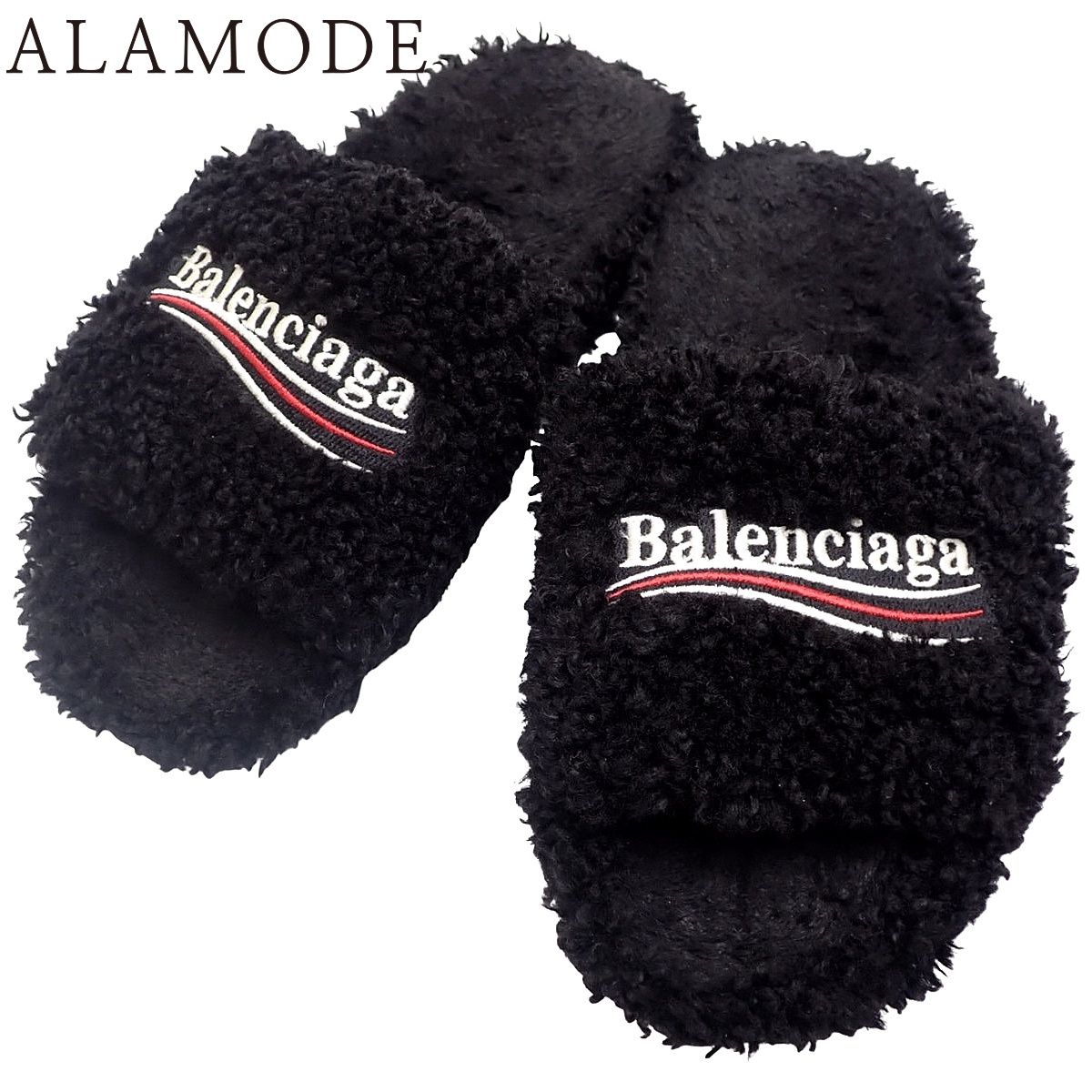 BALENCIAGA(バレンシアガ) Furry オープンミュール サンダル/ミュール