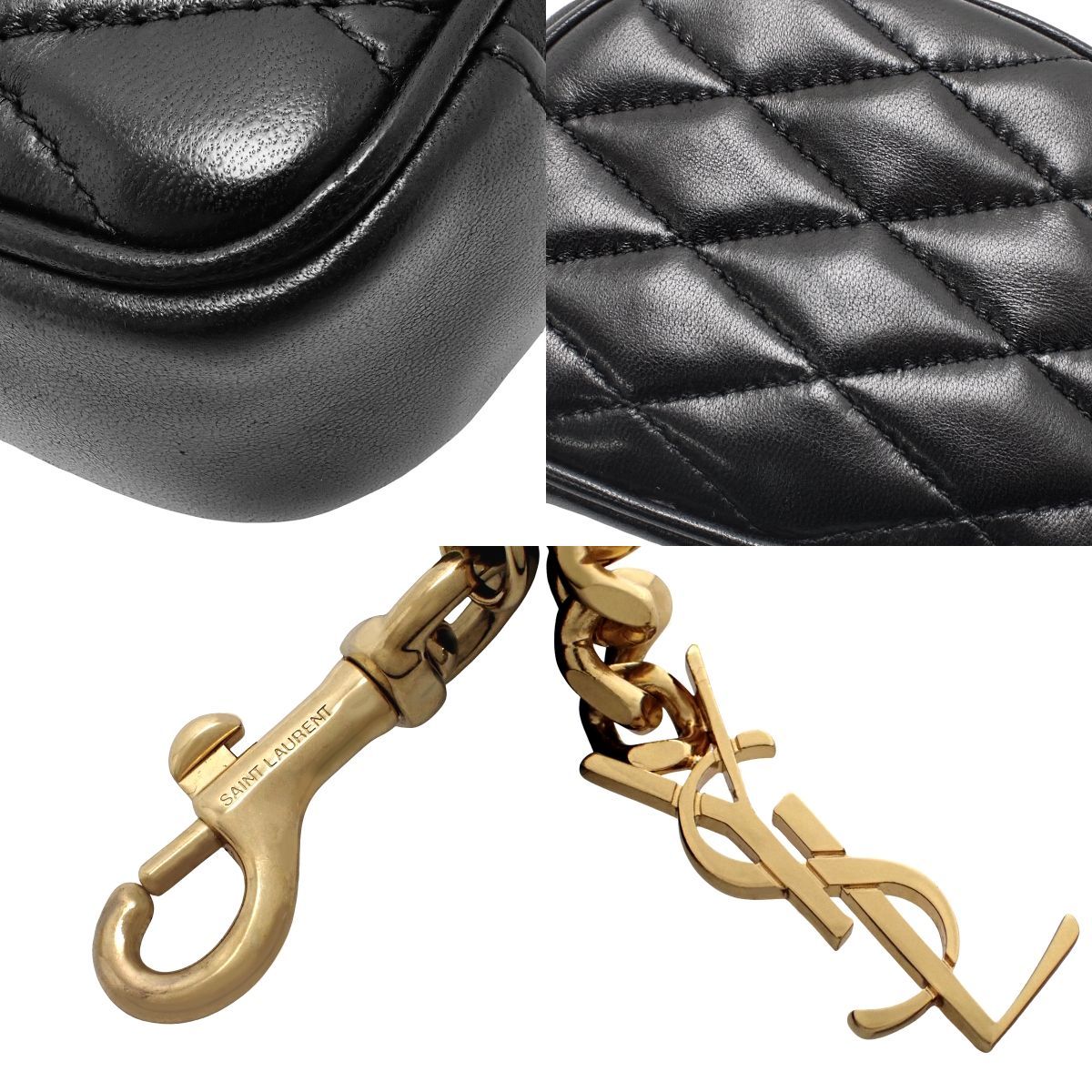 SAINT LAURENT PARIS(サンローランパリ) カサンドラロゴ ミニポーチ