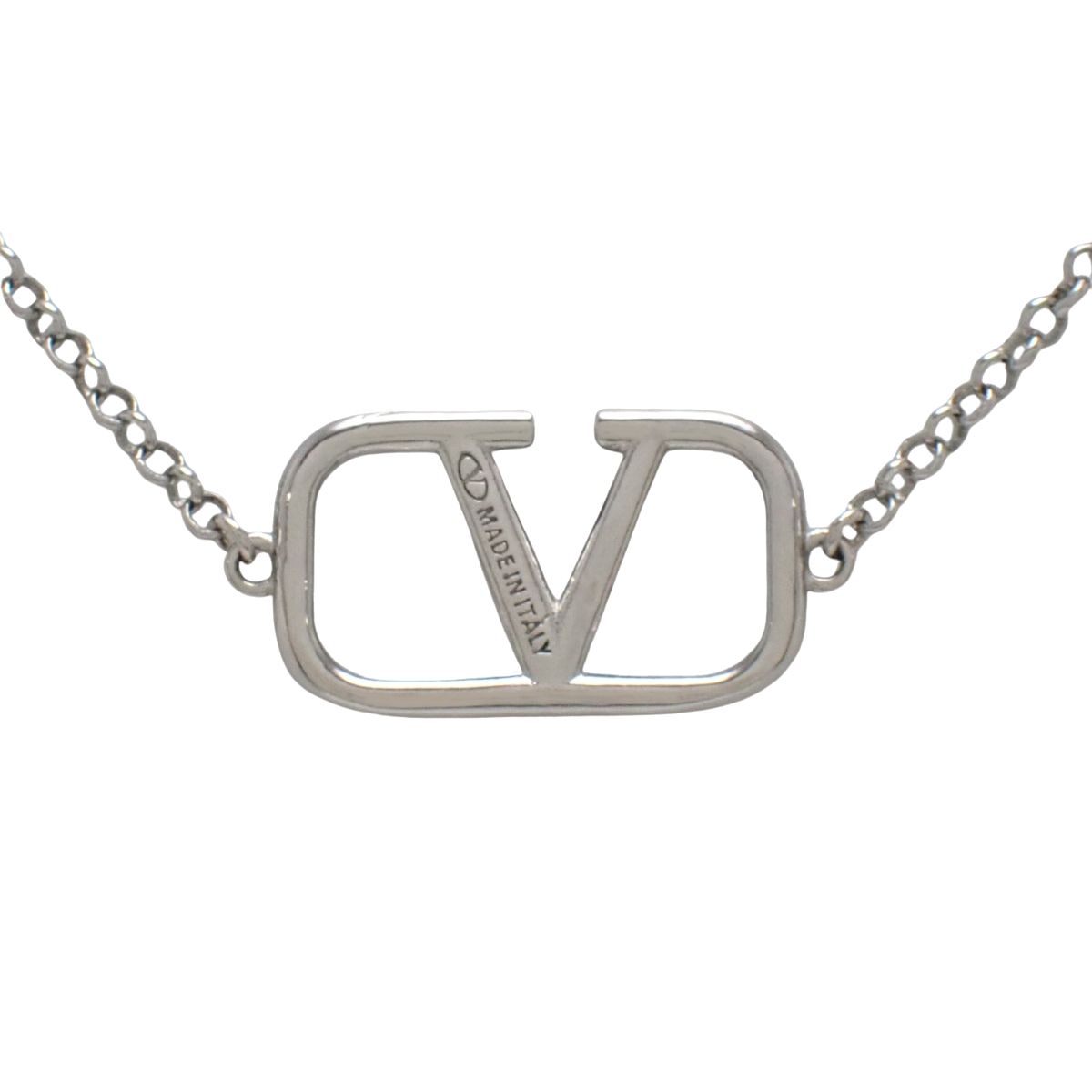 VALENTINO(ヴァレンティノ) Vロゴ シグネチャーネックレス メタル 