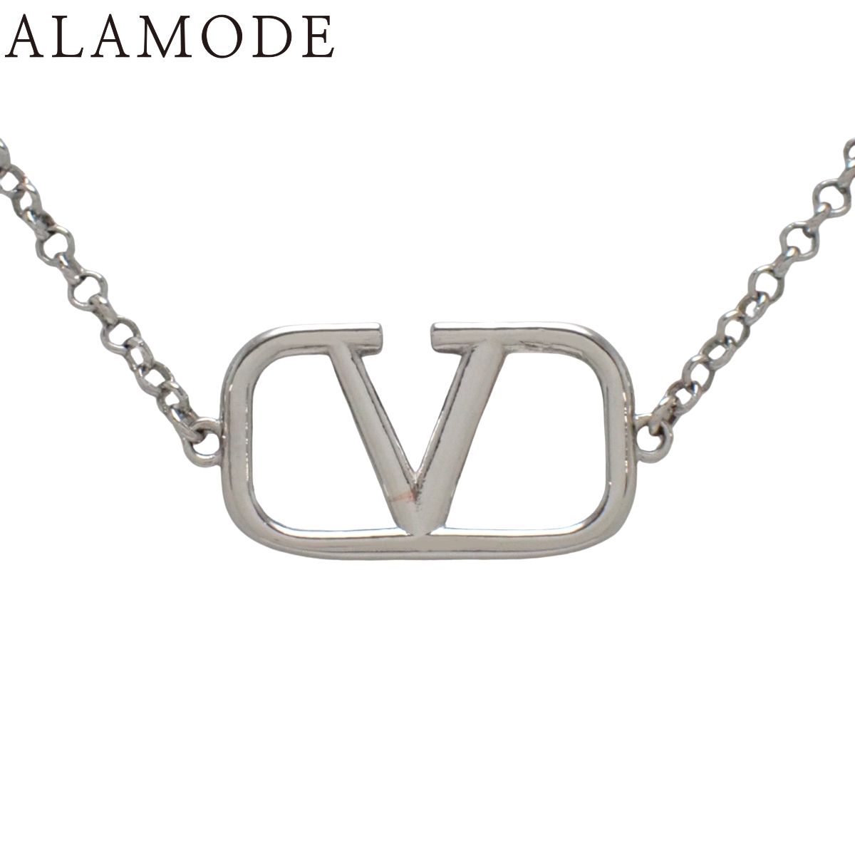 VALENTINO(ヴァレンティノ) Vロゴ シグネチャーネックレス メタル