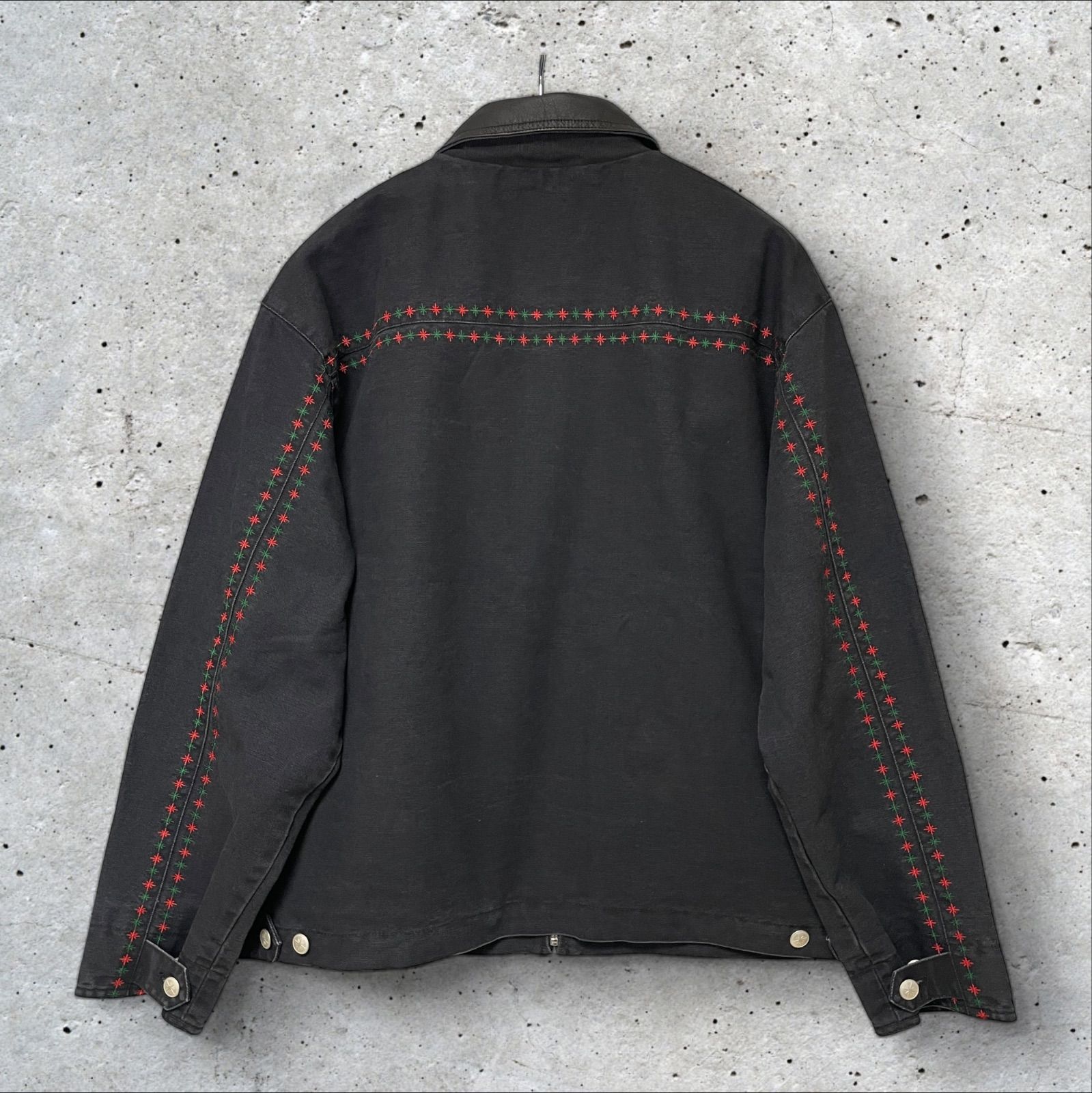 定価:49500円 BOTT Leather Collar Work Jacket 261BoTT03 BLACK M 