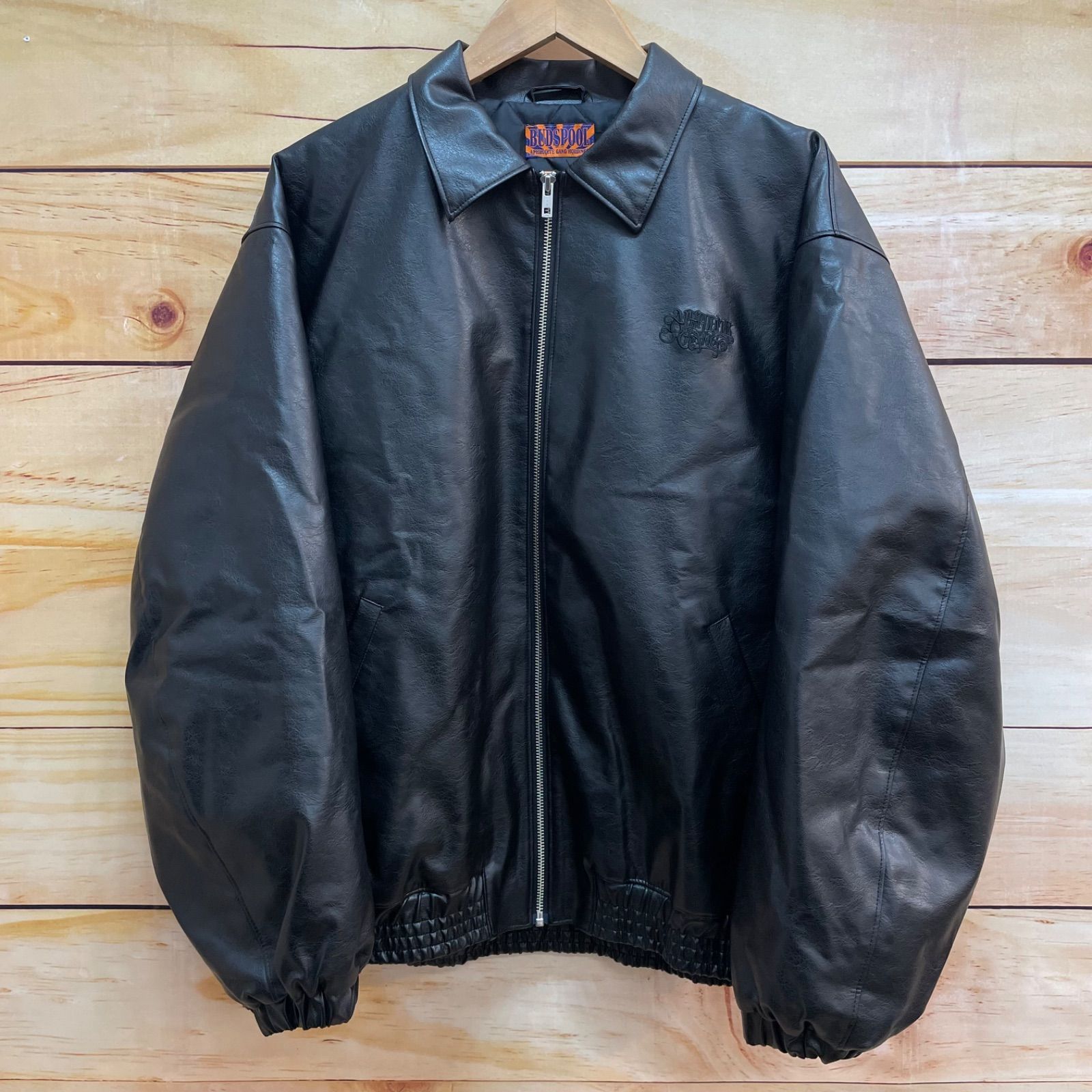 美 BUDSPOOL / FAUX LEATHER JACKET - L 舐達麻 メンズ