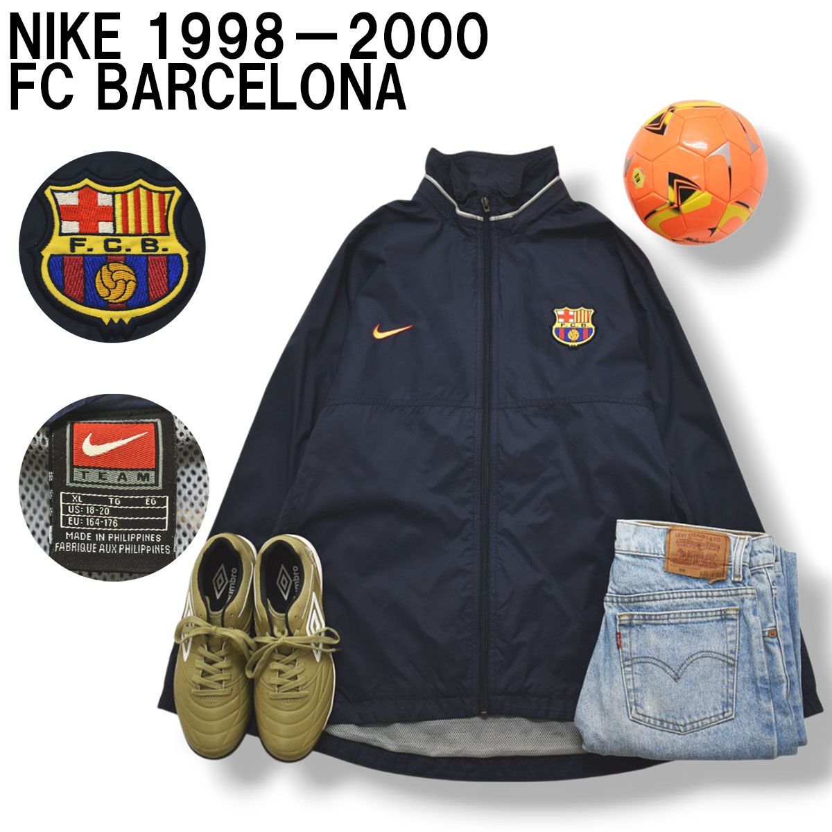 90s 00s ヴィンテージ ナイキ NIKE 1998－2000 バルセロナ FC