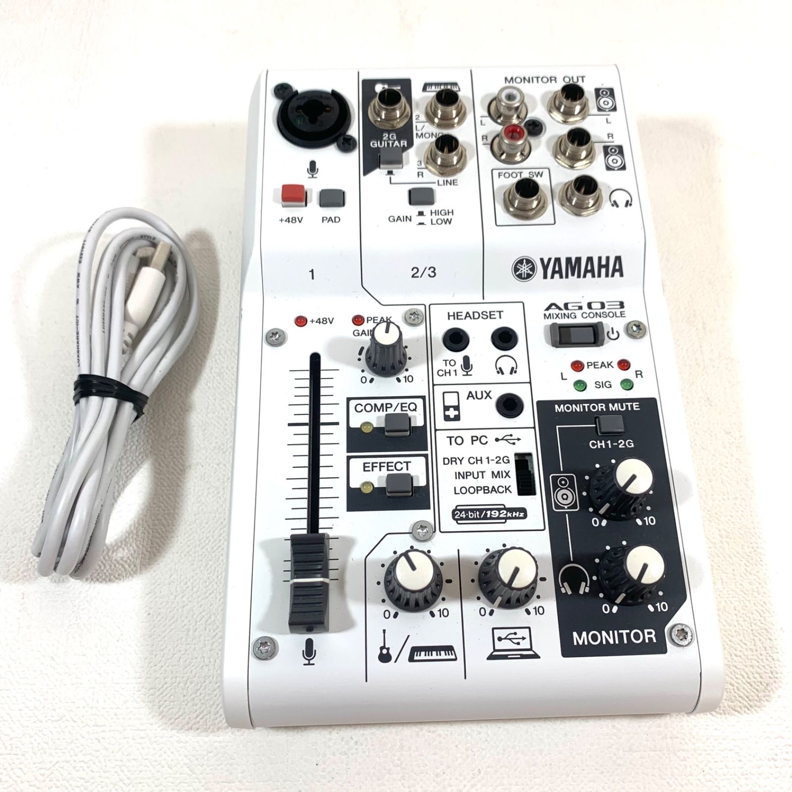 美品】YAMAHA ヤマハ PC周辺機器 AG03 ウェブキャスティングミキサー