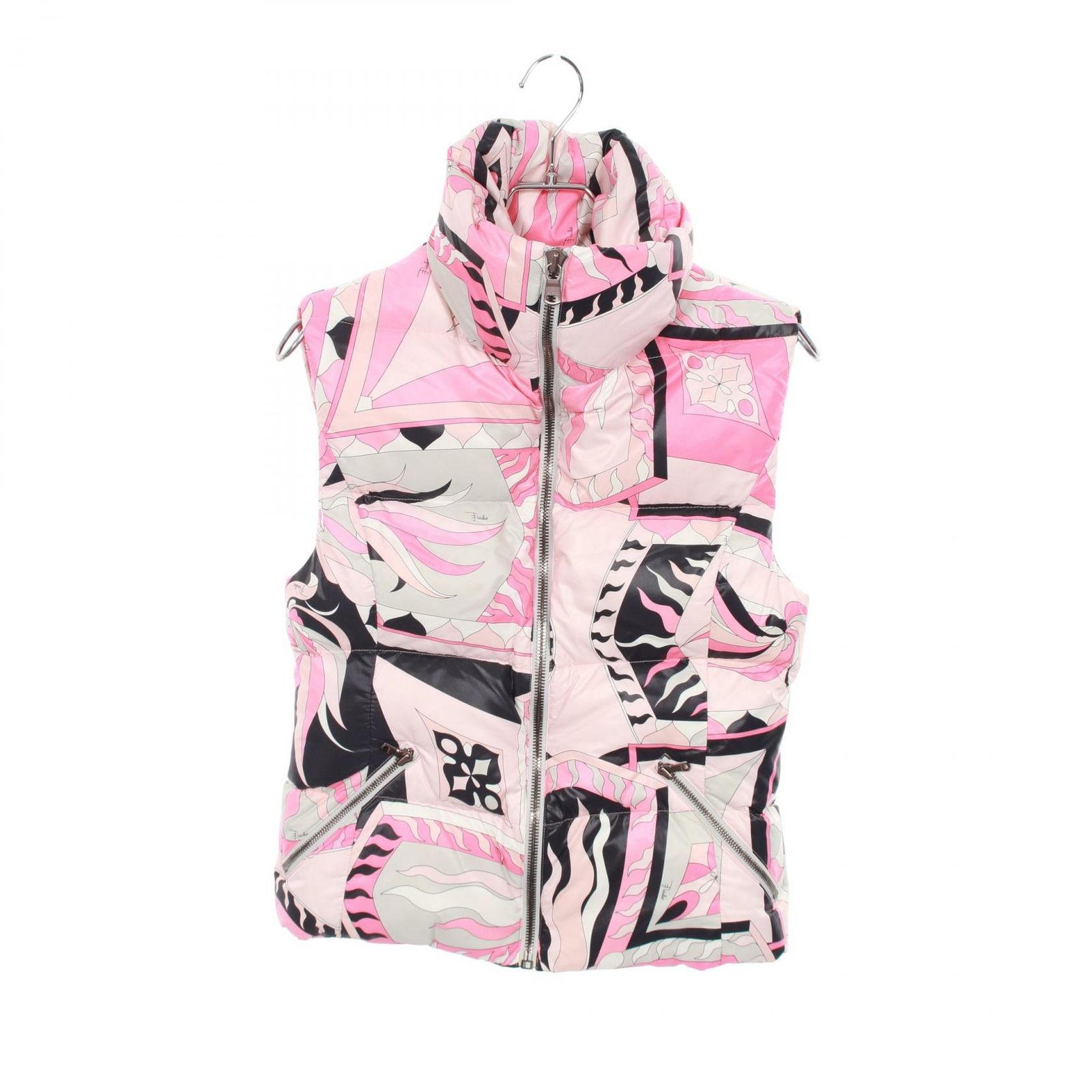 エミリオプッチ Emilio Pucci ダウンベスト プッチ柄 ナイロン ダウン