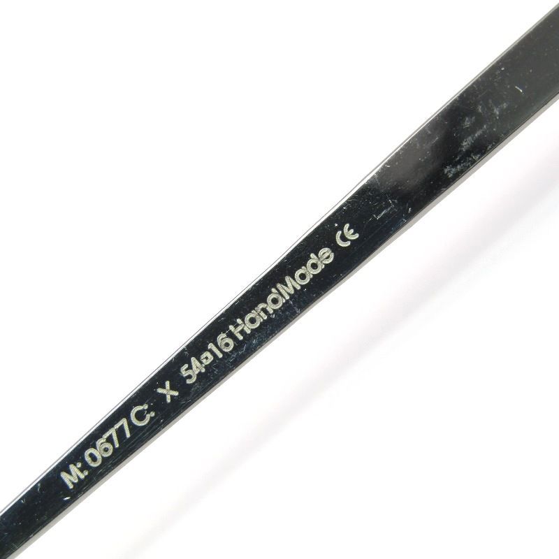 未使用 CUTLER AND GROSS カトラーアンドグロス サングラス M:0677 スクエア メタルブロウ コンビ サーモントブロー X クリア 61004862 未使用 CUTLER AND GROSS カトラーアンドグロス サングラス M:0677