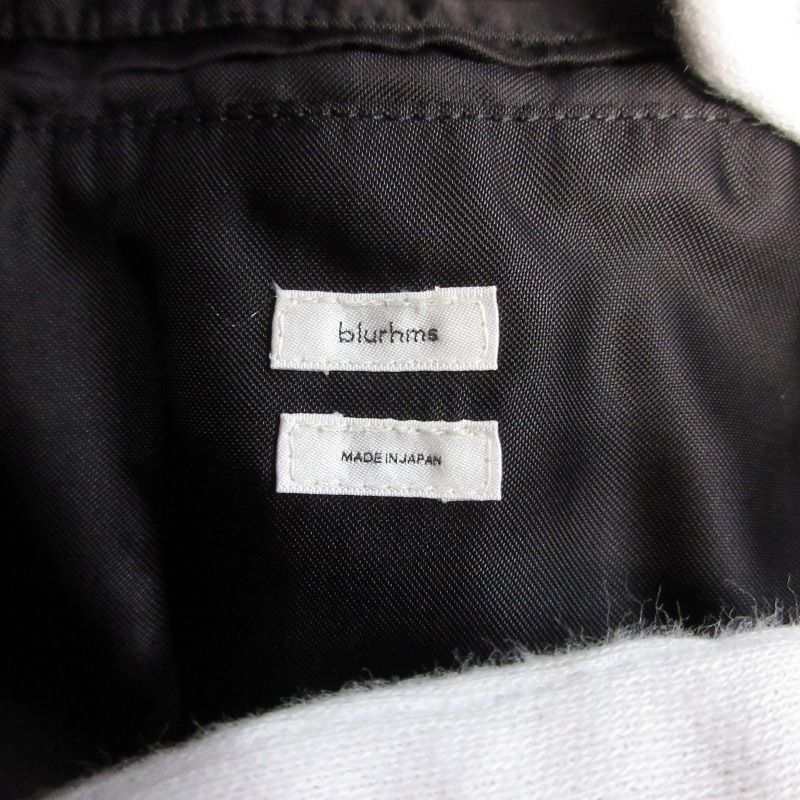 blurhms ブラームス ハリントンジャケット BHS25F005-BY ツイード BEAUTY&YOUTH別注 Tweed HB Harrington ブラック/ネイビー 2 71015146 blurhms ブラームス ハリントンジャケット BHS25F005-BY ツイード