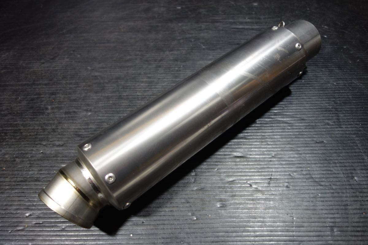 チタン サイレンサー マフラー 汎用 差込約φ60mm 全長約400mm 検索