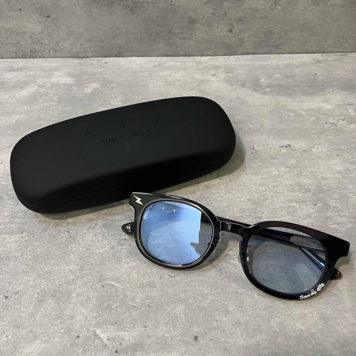 N.S.H TAKE IT EASY made in shibuya サングラス ケース有 ブラック