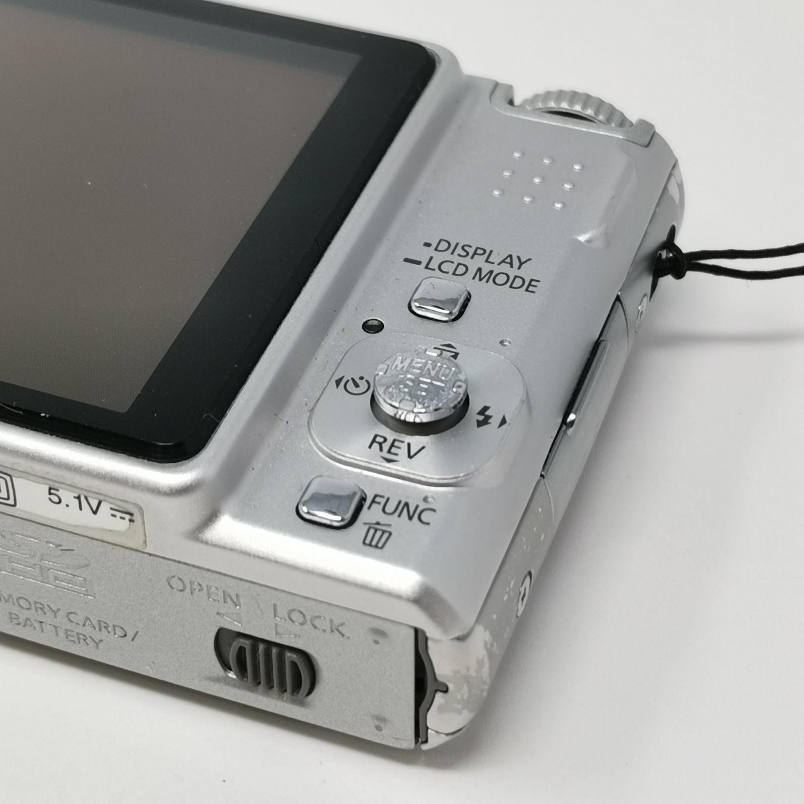 Panasonic LUMIX DMC-FX55シルバー ケース付き 起電確認済み デジカメ