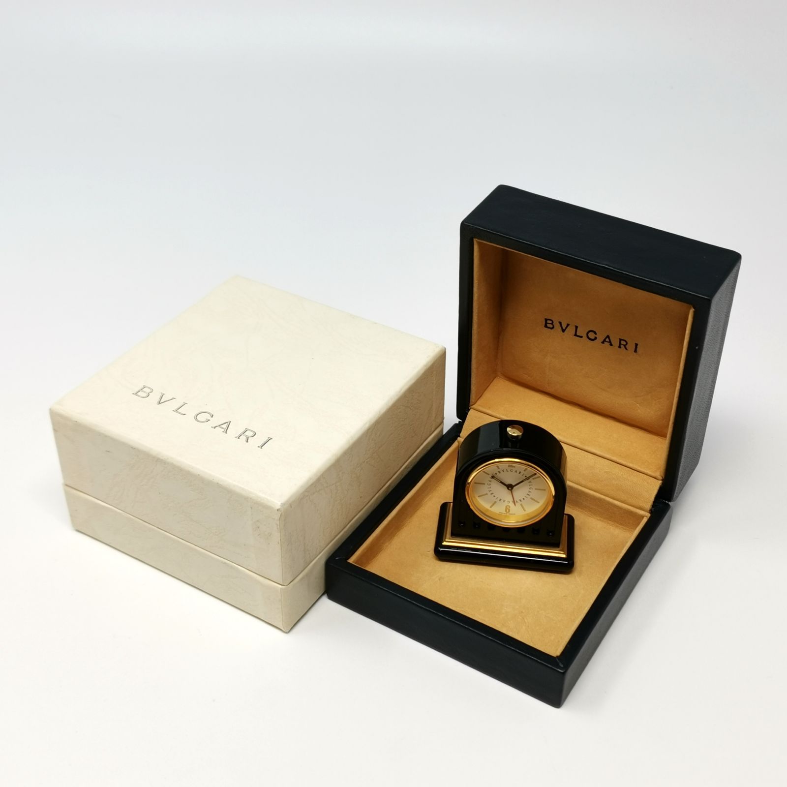 BVLGARI 置き時計 トラベルクロック 箱あり 電池ないため動作未確認