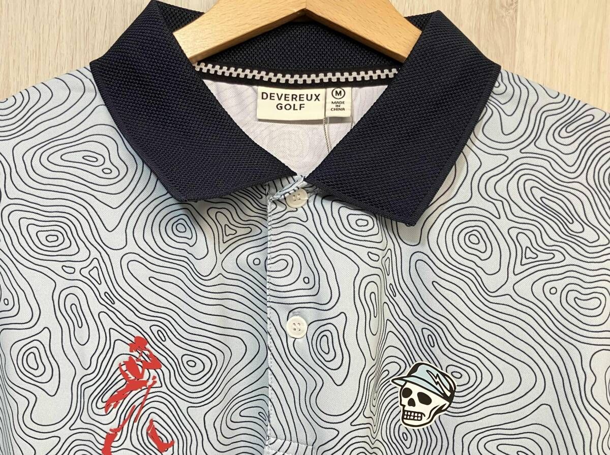 デヴァロー ゴルフ DEVEREUX GOLF タイガープリント半袖ポロシャツ 