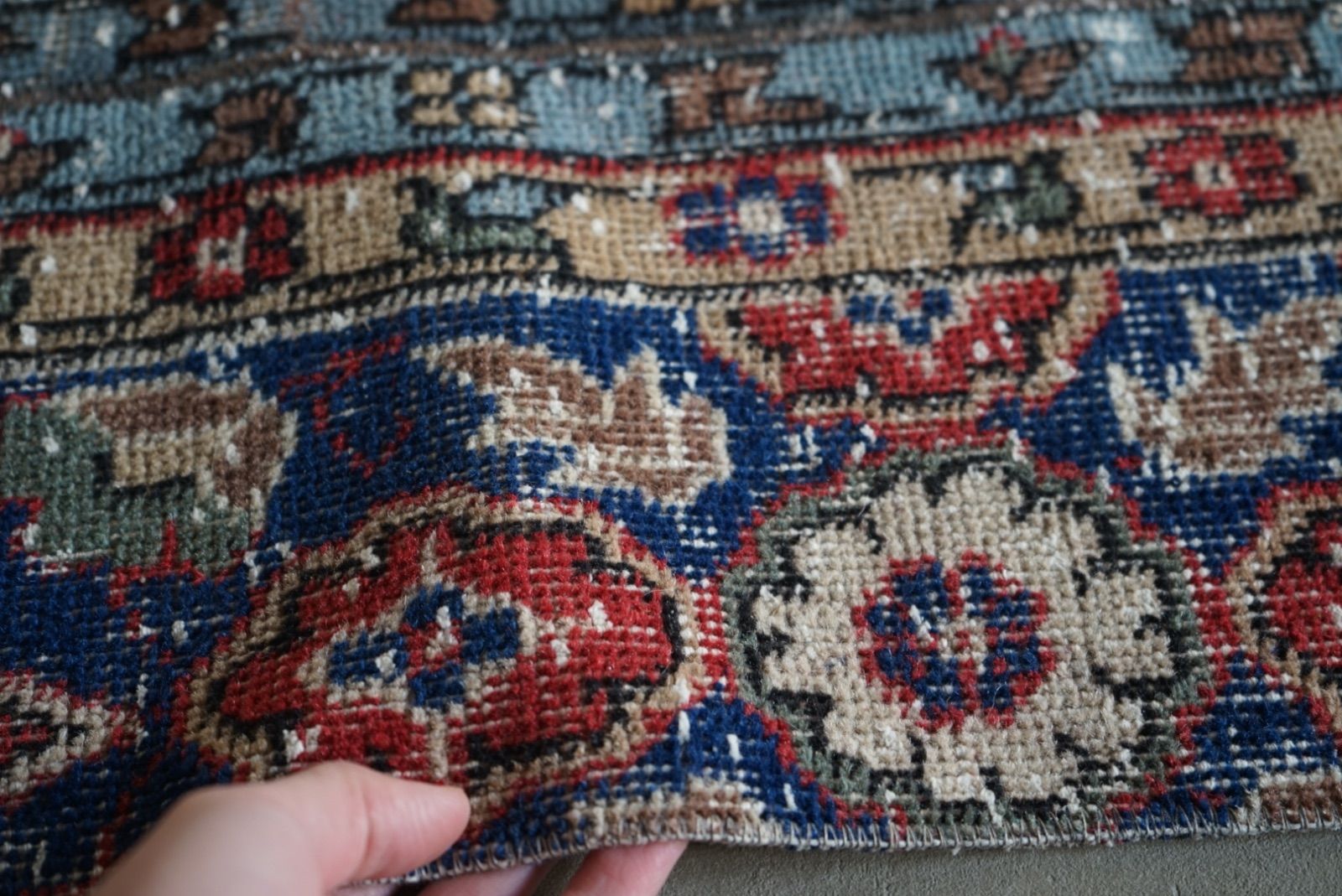 ヴィンテージラグ トルコ ウシャク パッチワーク 113 × 73 cm No