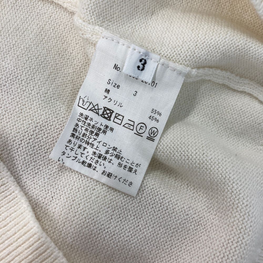 サイズ：3 CPG GOLF シーピージーゴルフ Vネックニットセーター