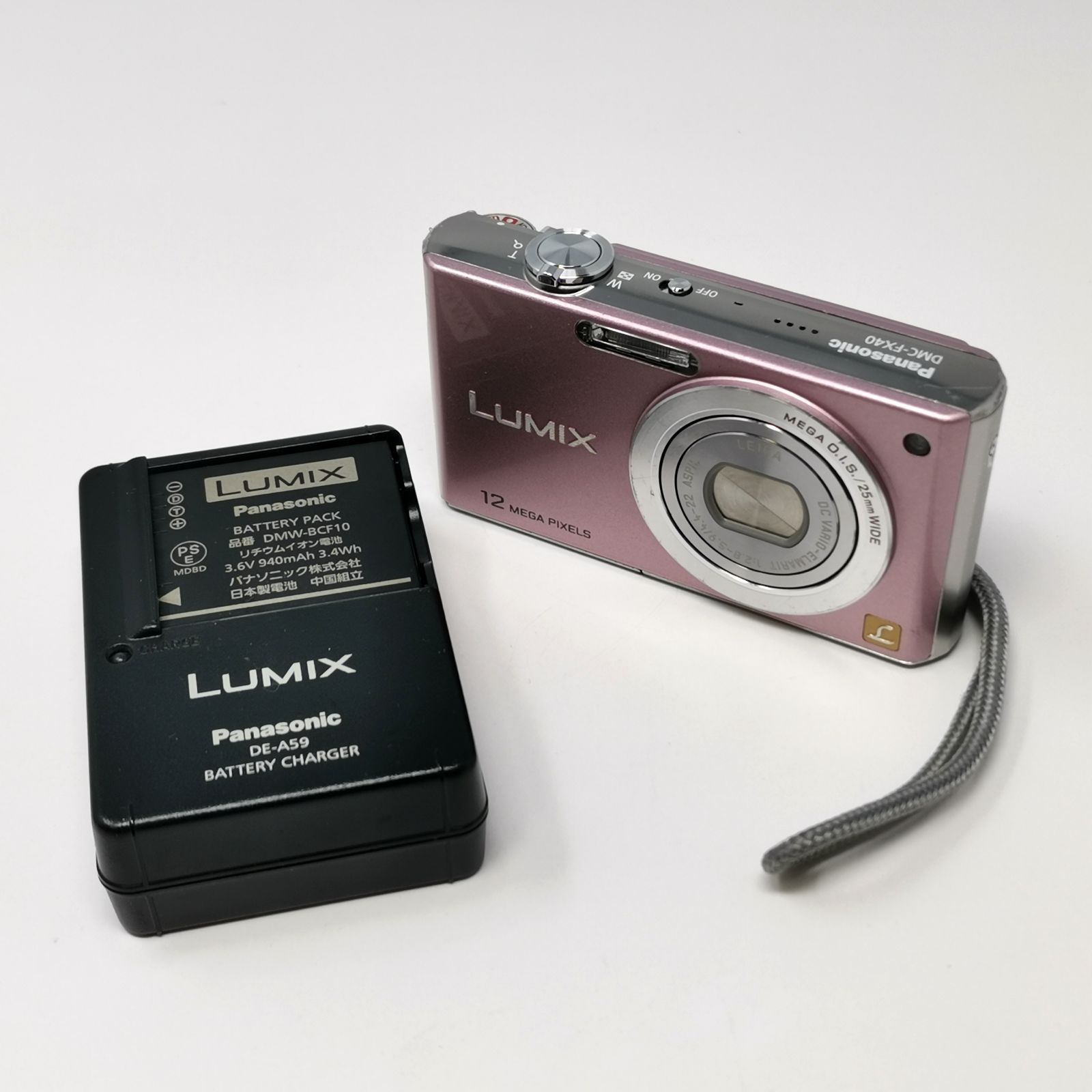 Panasonic LUMIX 動作確認済み ピンク デジカメ DMC-FX40 デジタル