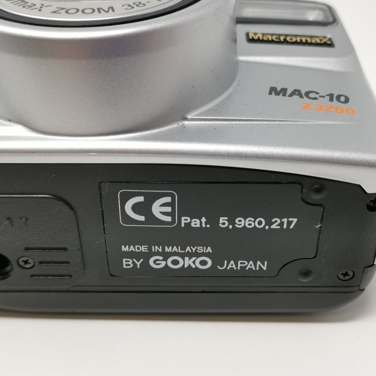 GOKO Macromax MAC-10 Z3200コンパクトフィルムカメラ フィルムない
