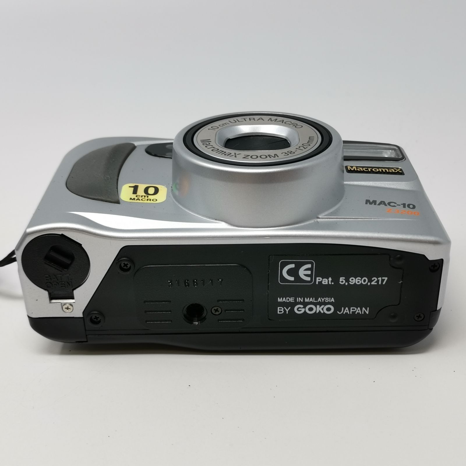 GOKO Macromax MAC-10 Z3200コンパクトフィルムカメラ フィルムない