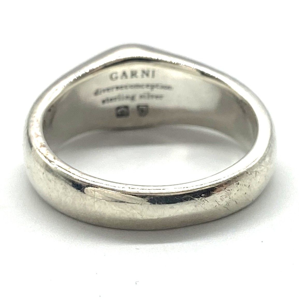 GARNI ガルニ リング 約17号 シルバー 指輪 メンズ ☆GARNI ガルニ Round Stone Ring sterling silver リング 指輪 17号