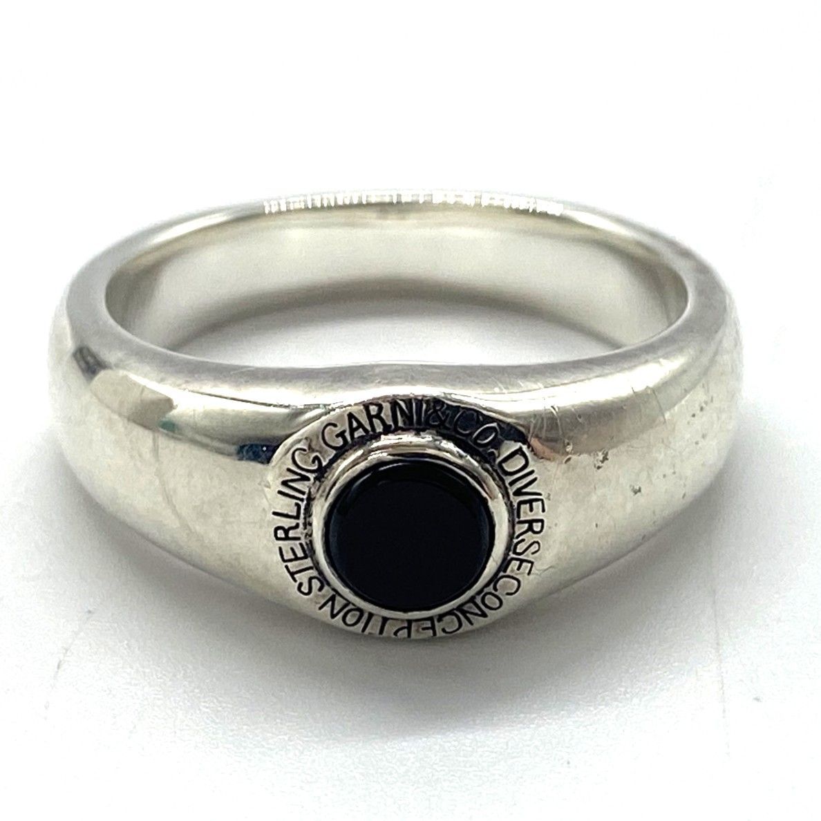☆GARNI ガルニ Round Stone Ring sterling silver リング 指輪 17号