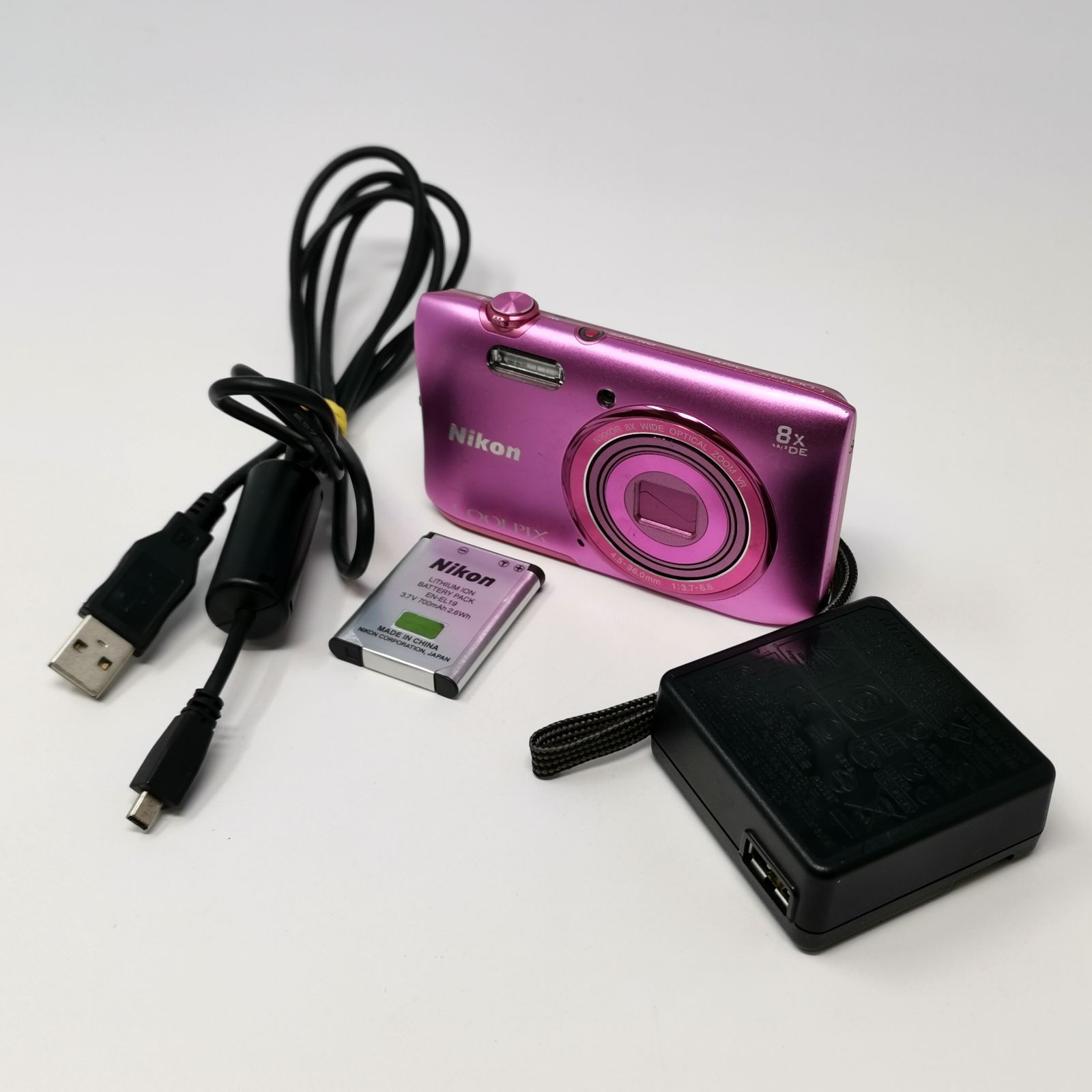 Nikon Coolpix s3600 ピンク デジカメ 動作確認済み 訳あり品 デジカメ