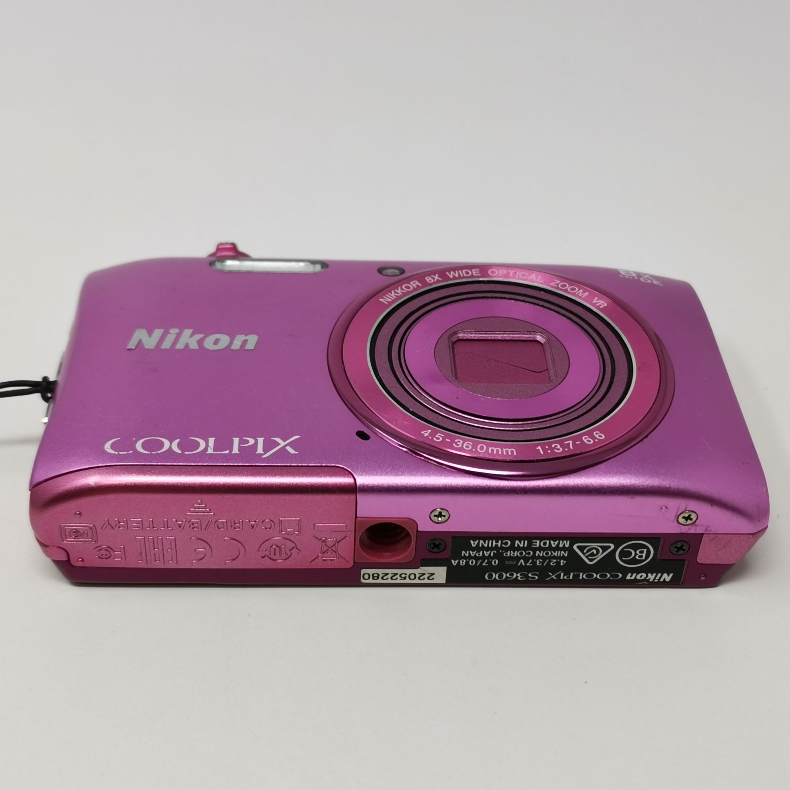 Nikon Coolpix s3600 ピンク デジカメ 動作確認済み 訳あり品 デジカメ