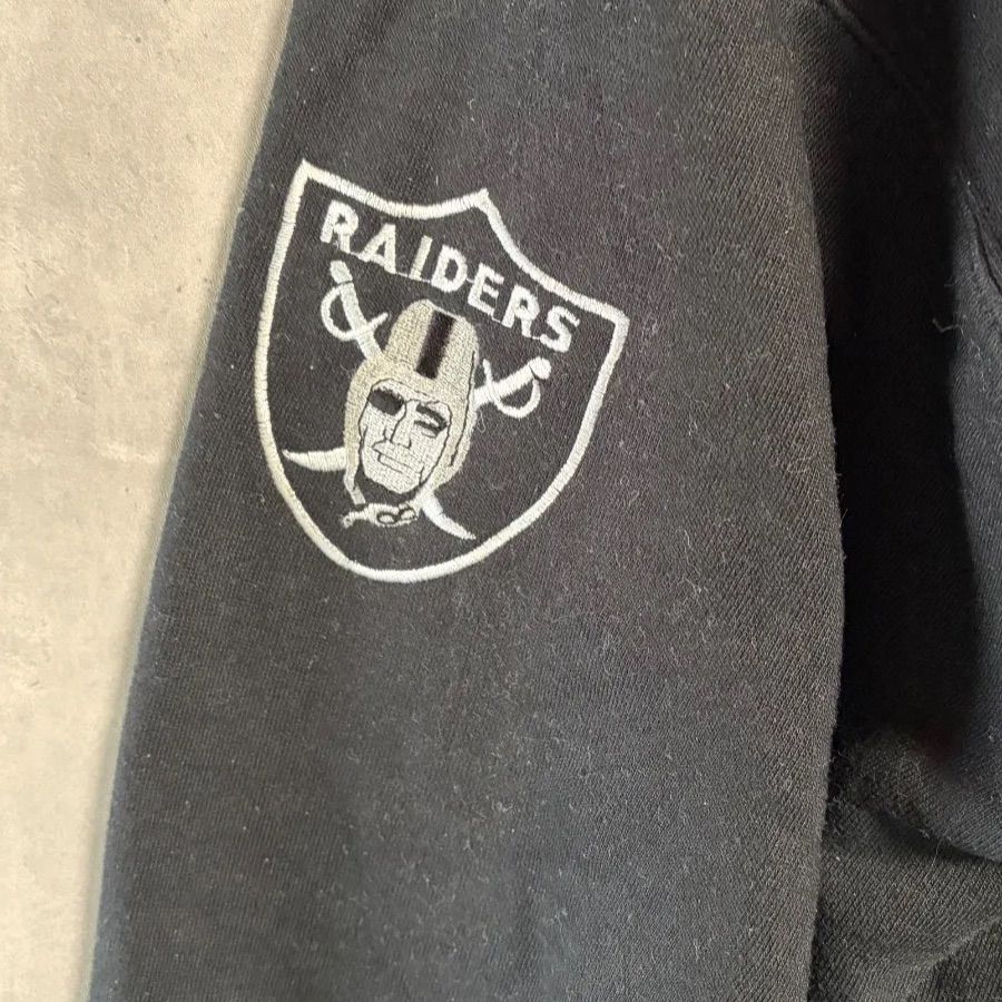 90s】スターター レイダース スウェット 黒 XL NFL STARTER RAIDERS