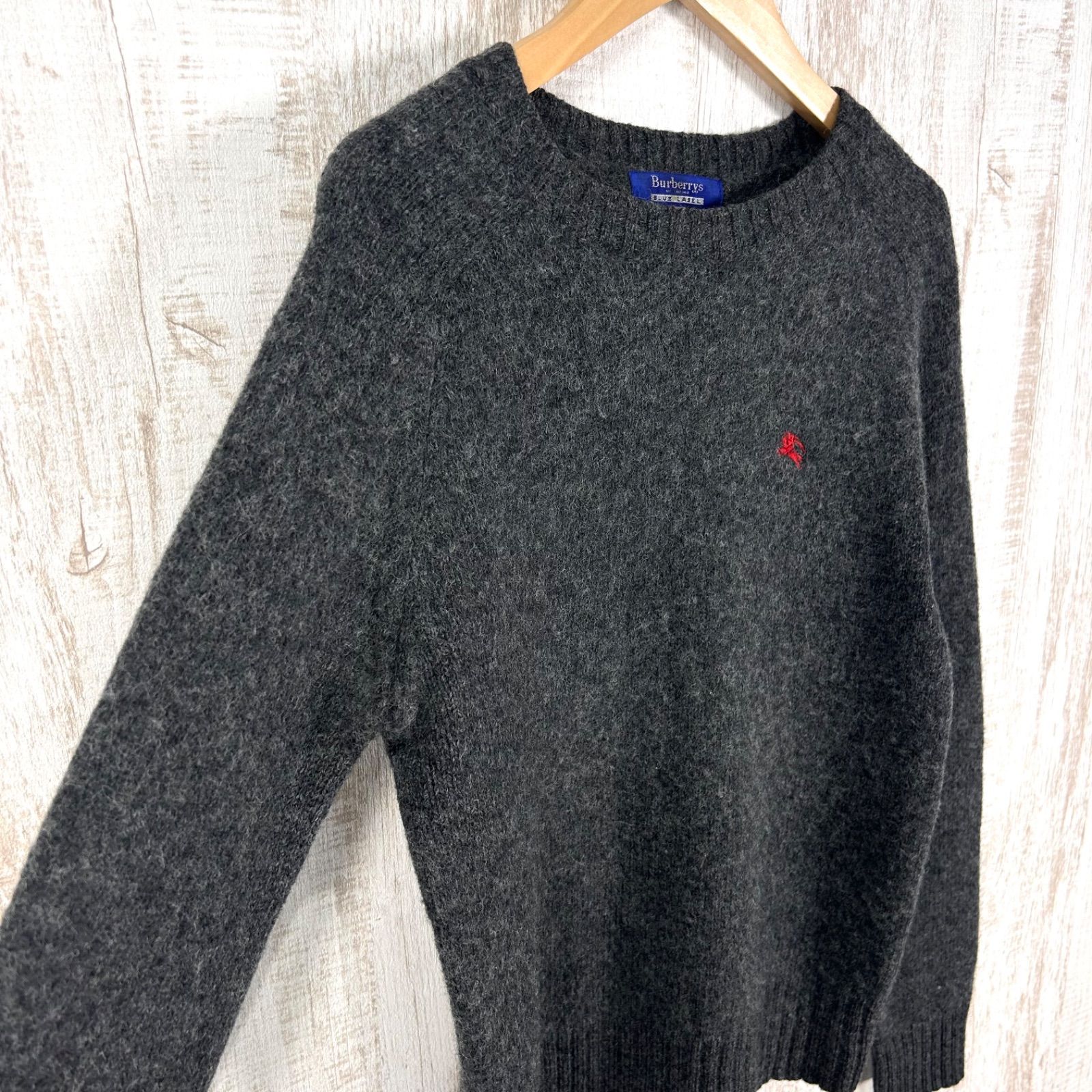 【新品未使用】Burberryブルーレーベル　ウールニット 90s BURBERRY BLUE LABEL ヴィンテージ バーバリーブルーレーベル