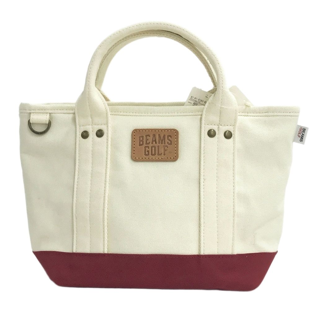 BEAMS GOLF ビームスゴルフ カートバッグ キャンバス レッド系
