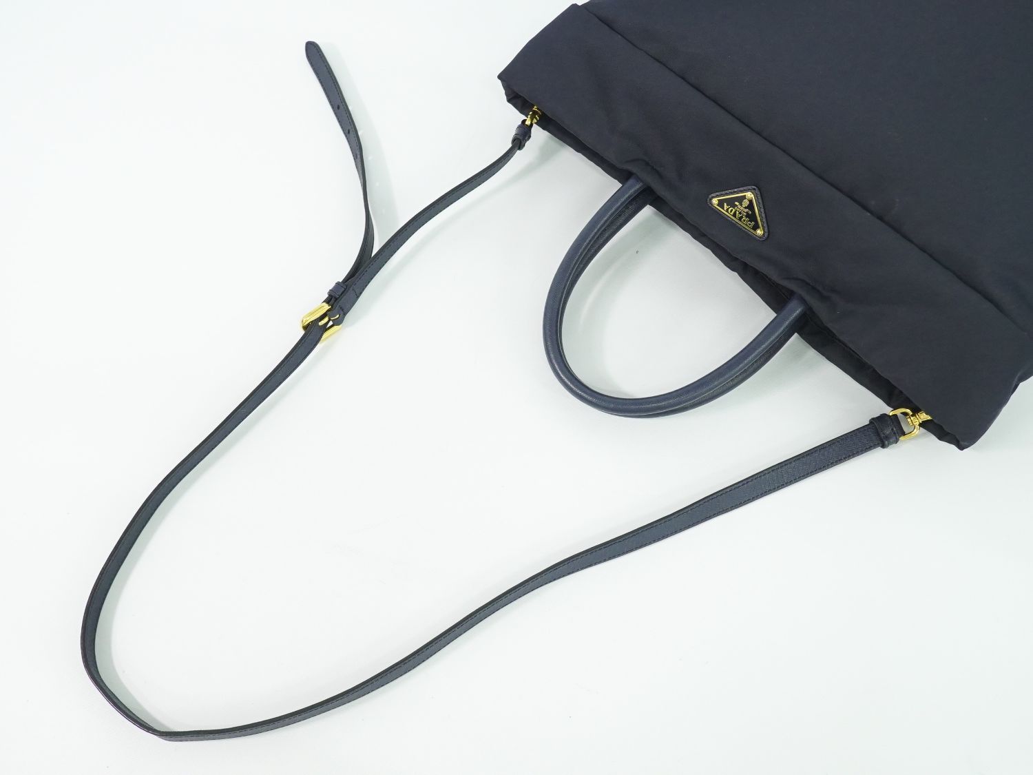 本物 プラダ PRADA ナイロン 2WAY ショルダーバッグ トートバッグ 