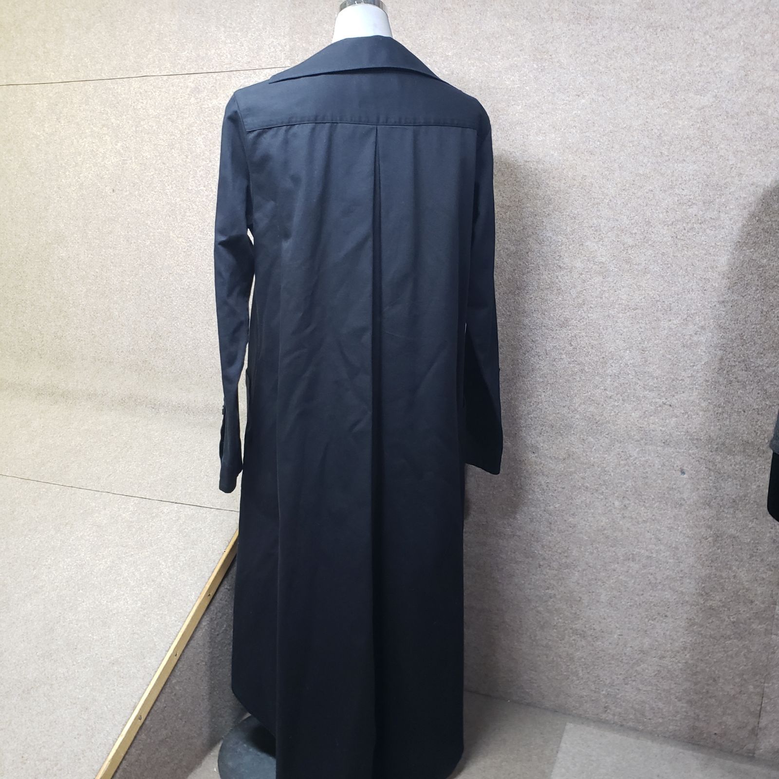 ヨウジヤマモト Y's（ワイズ）ロングシャツワンピース ブラック u7272e