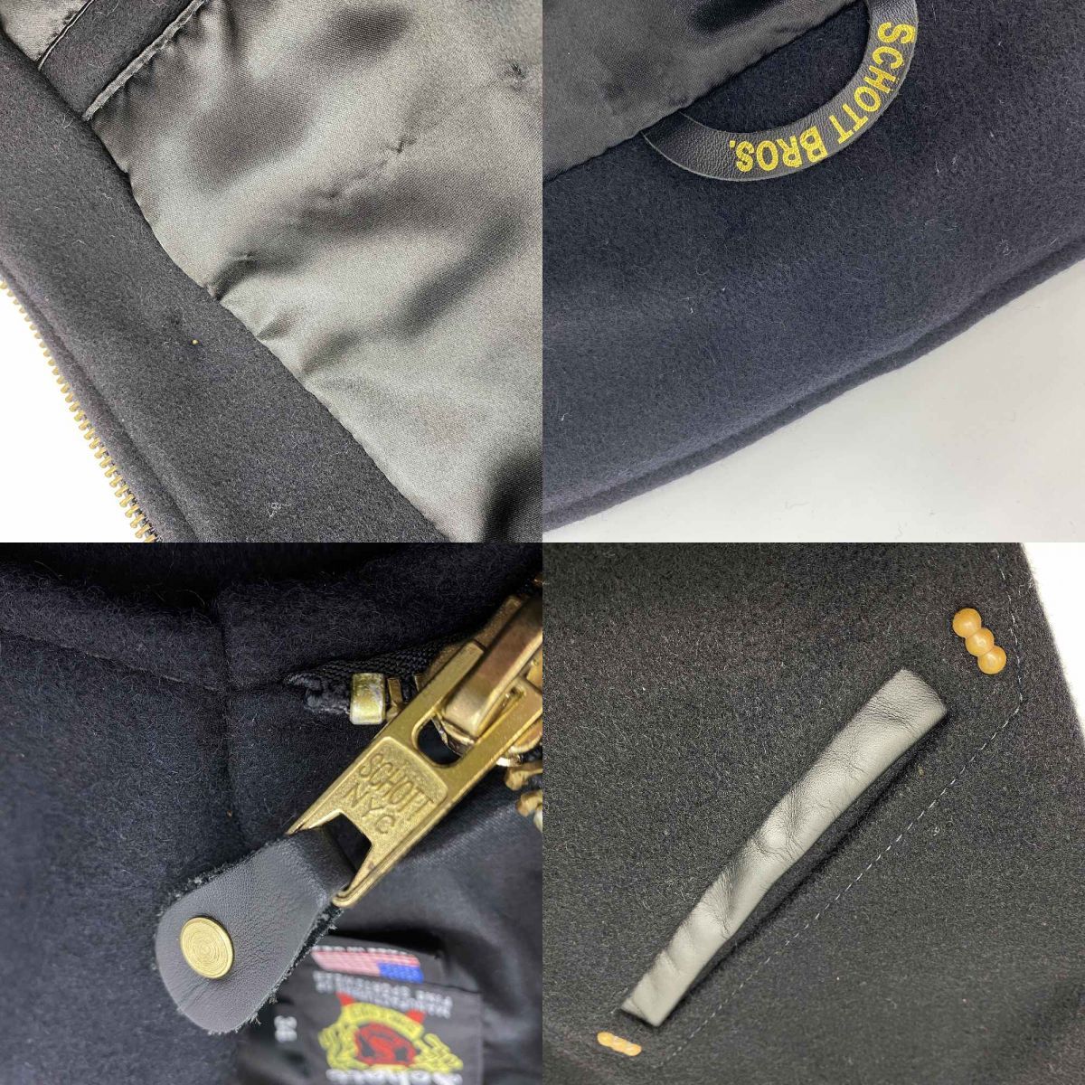 SCHOTT ショット 716 CPO JACKET ウールジャケット サイズ34 ブラック 